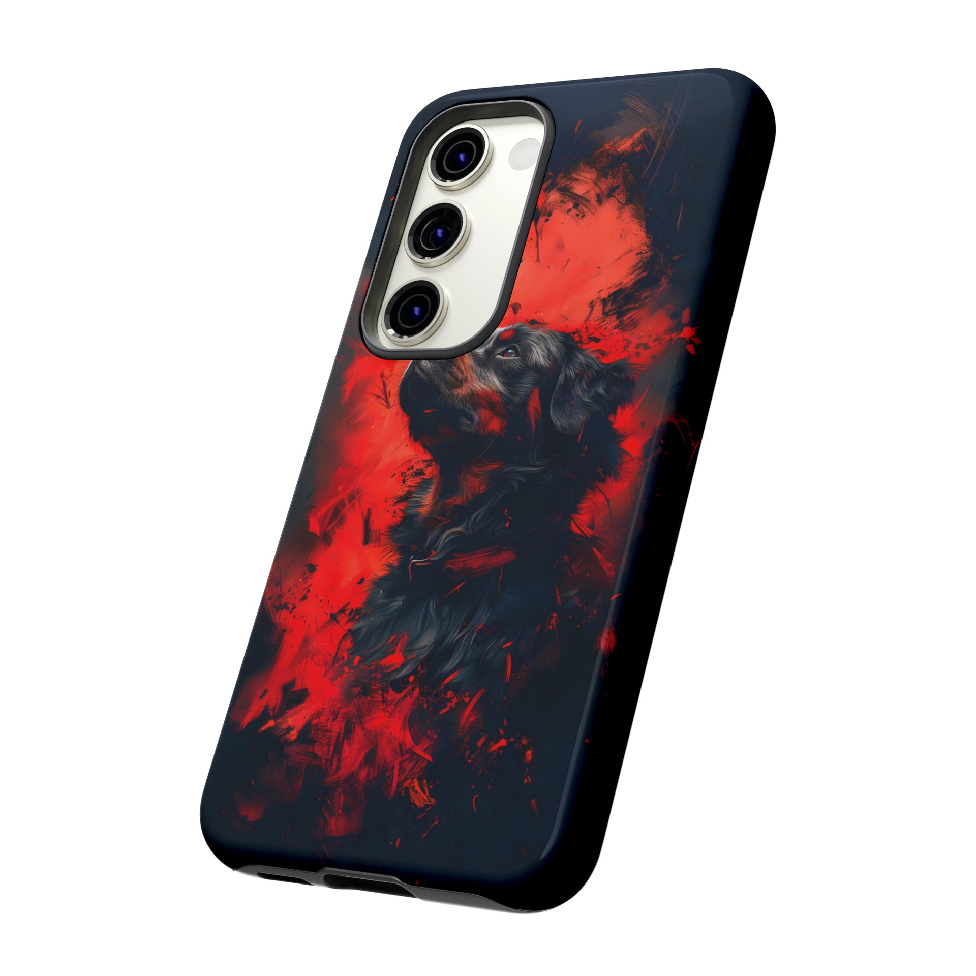 Unleash Your Device's Style with our Striking Black and Red Tough Phone Cases