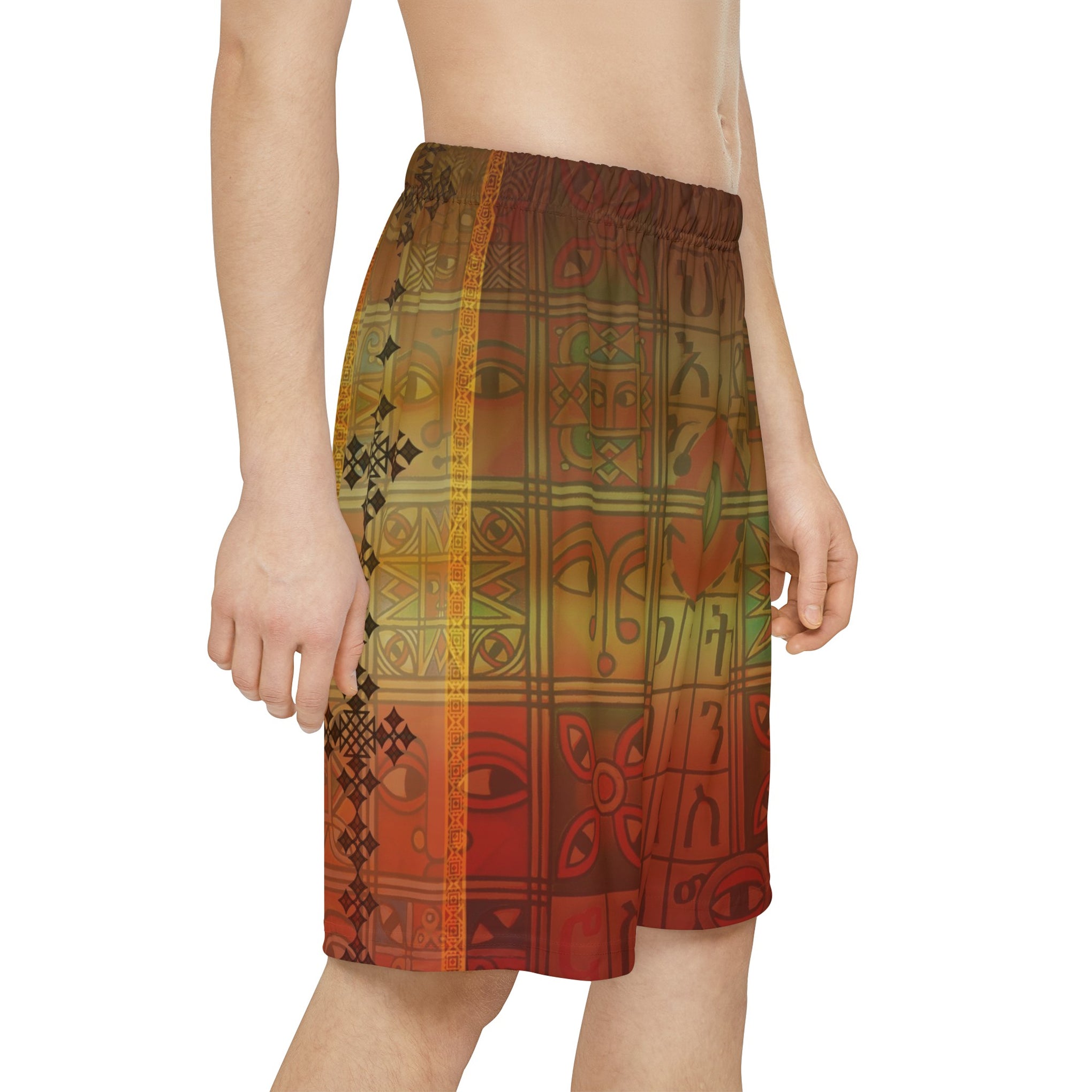 Ethiopian Art Men’s Sports Shorts: A Vibrant Expression of Tradition