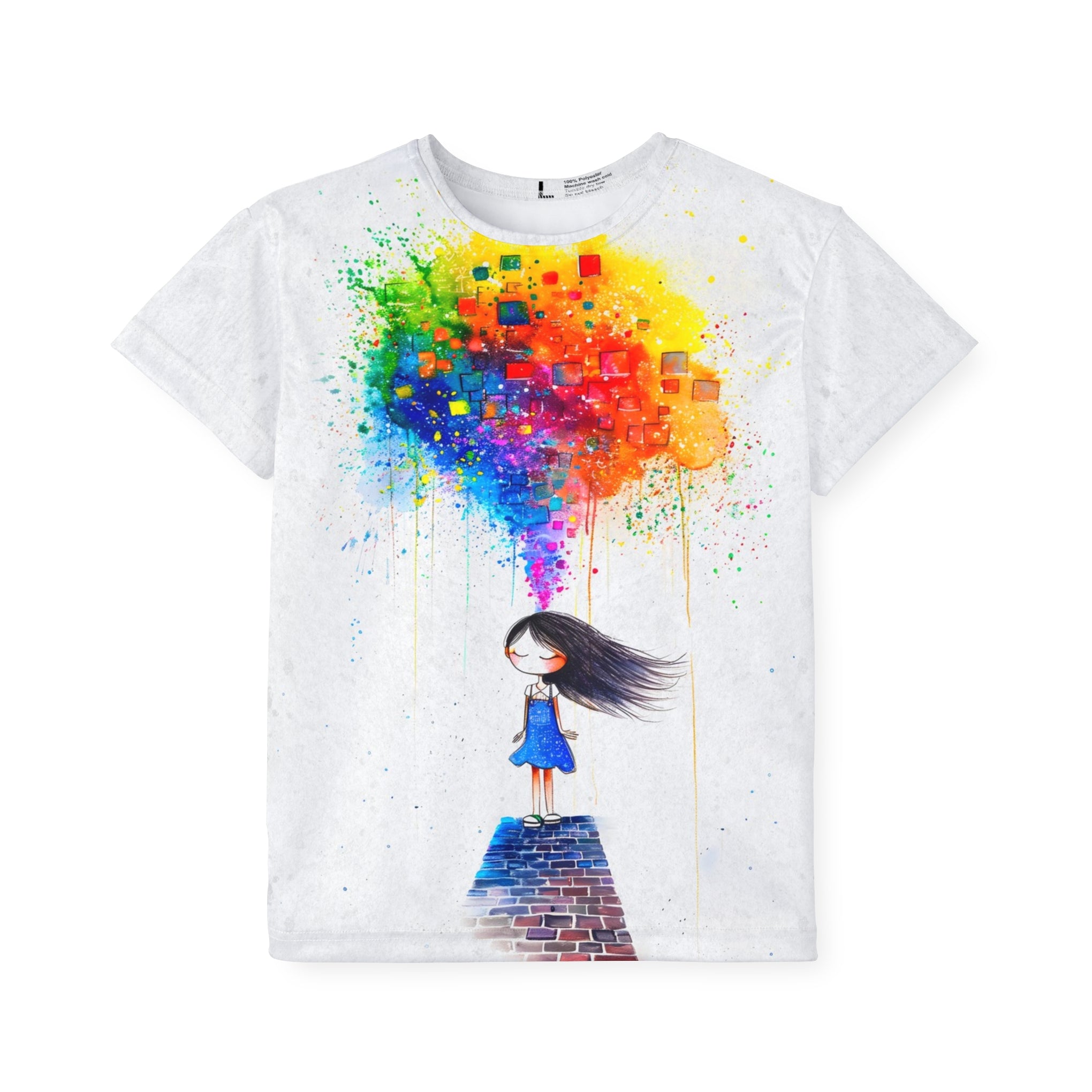 Dream Weaver: Whimsical Girl Illustration - Spark Your Creativity! Kids Sports Jersey (AOP)