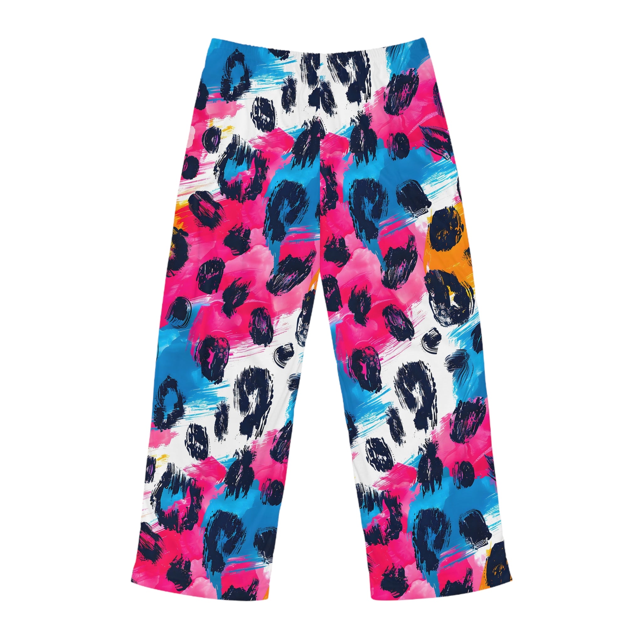 Wild Comfort: Leopard Print Men's Pajama Pants (AOP)