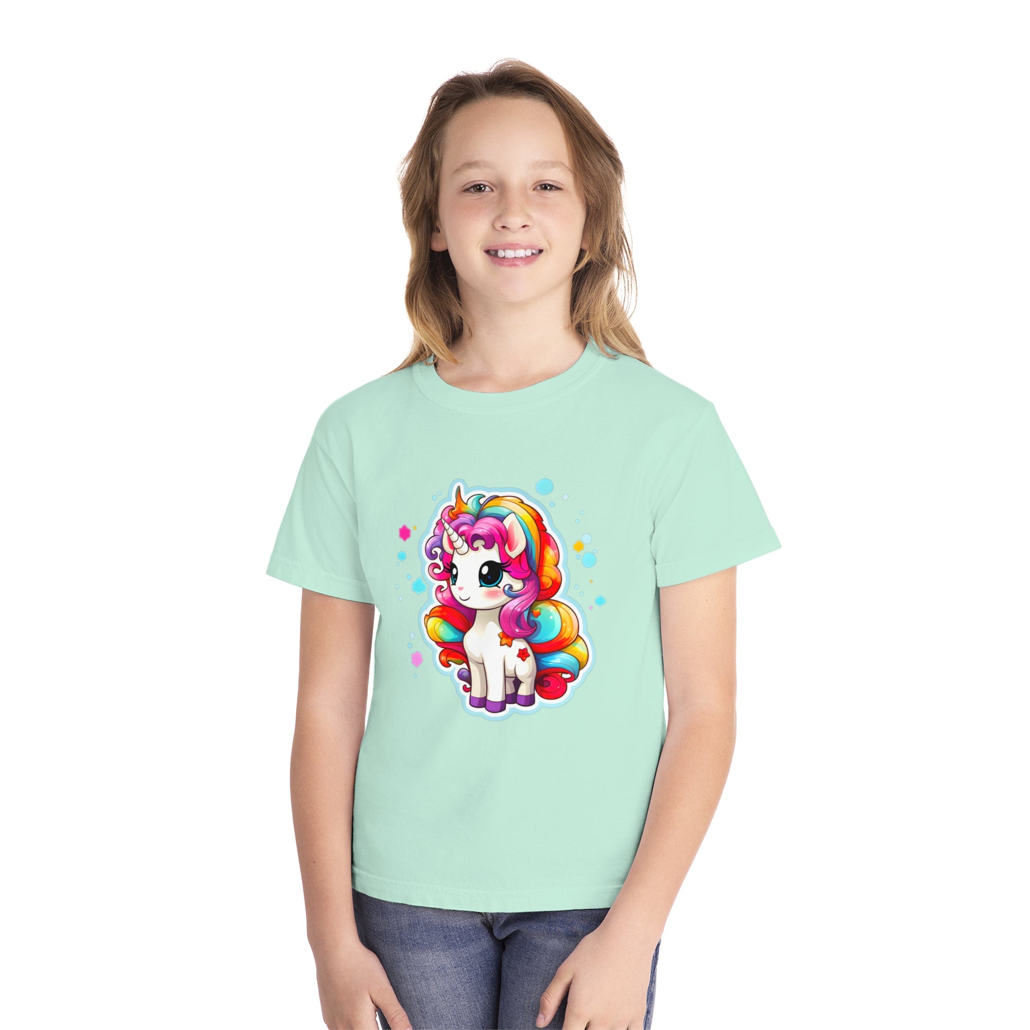 20.	Unleash Your Inner Magic: Rainbow Unicorn Art Youth Midweight Tee