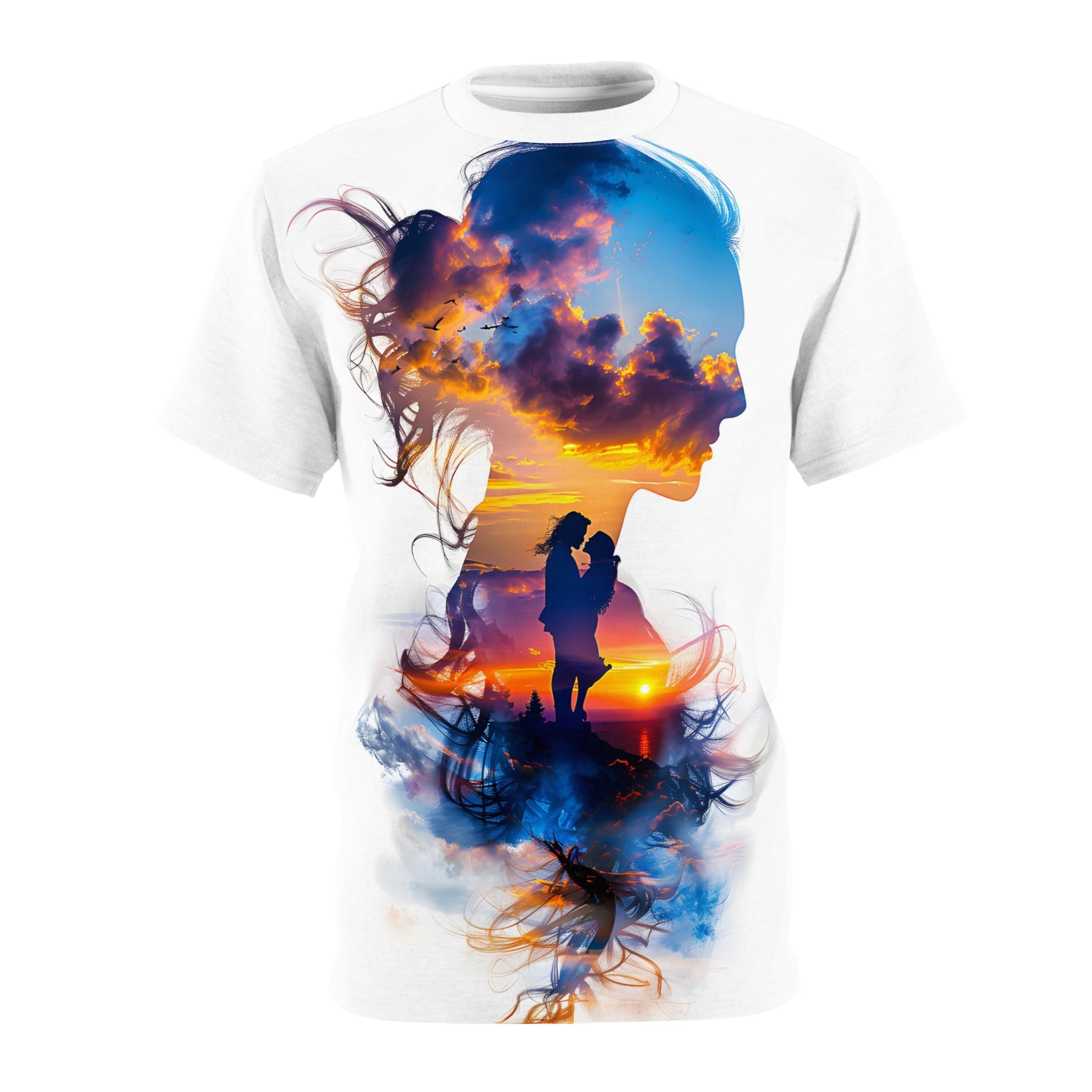 Sunset Silhouette Love Valentine's Tee - Infinite Visibility