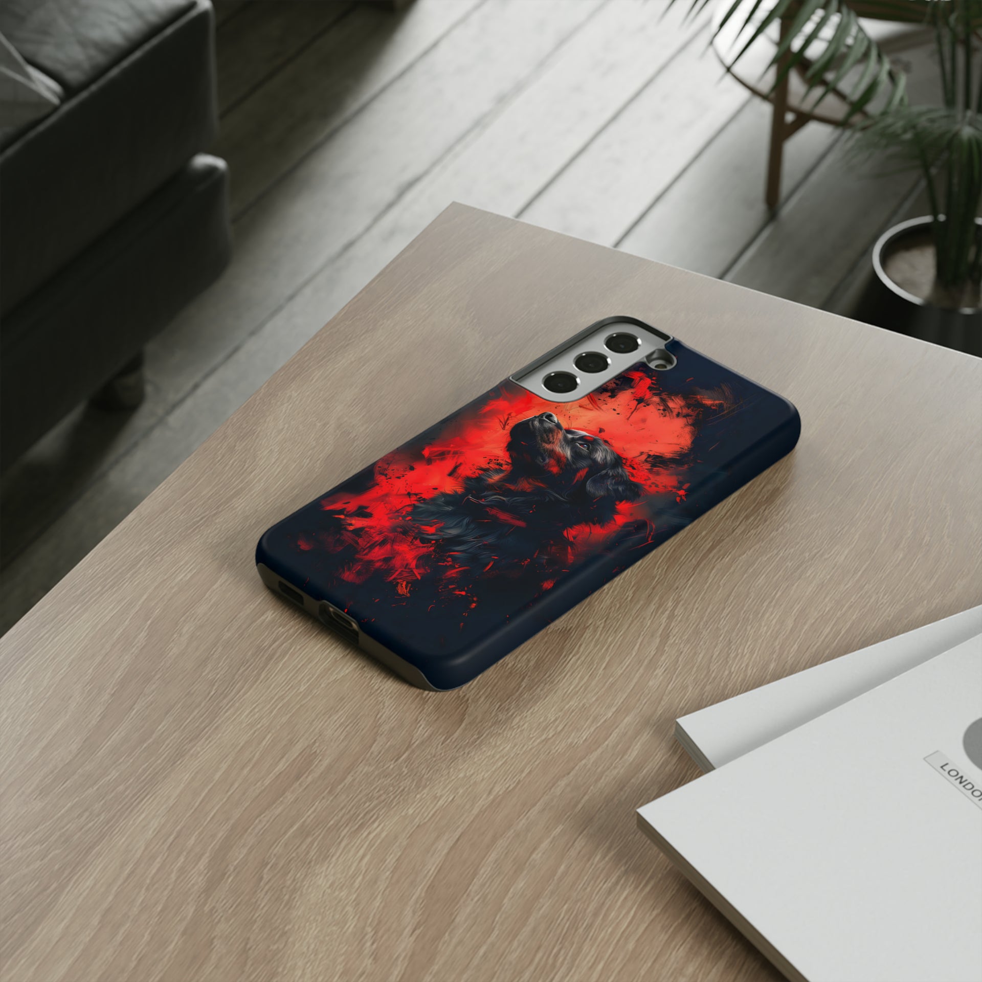 Unleash Your Device's Style with our Striking Black and Red Tough Phone Cases