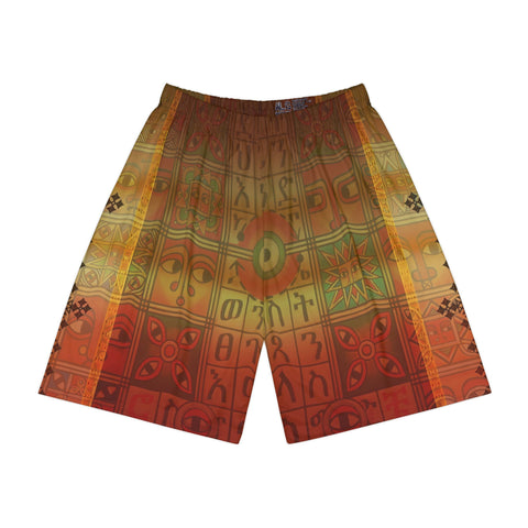 Ethiopian Art Men’s Sports Shorts: A Vibrant Expression of Tradition