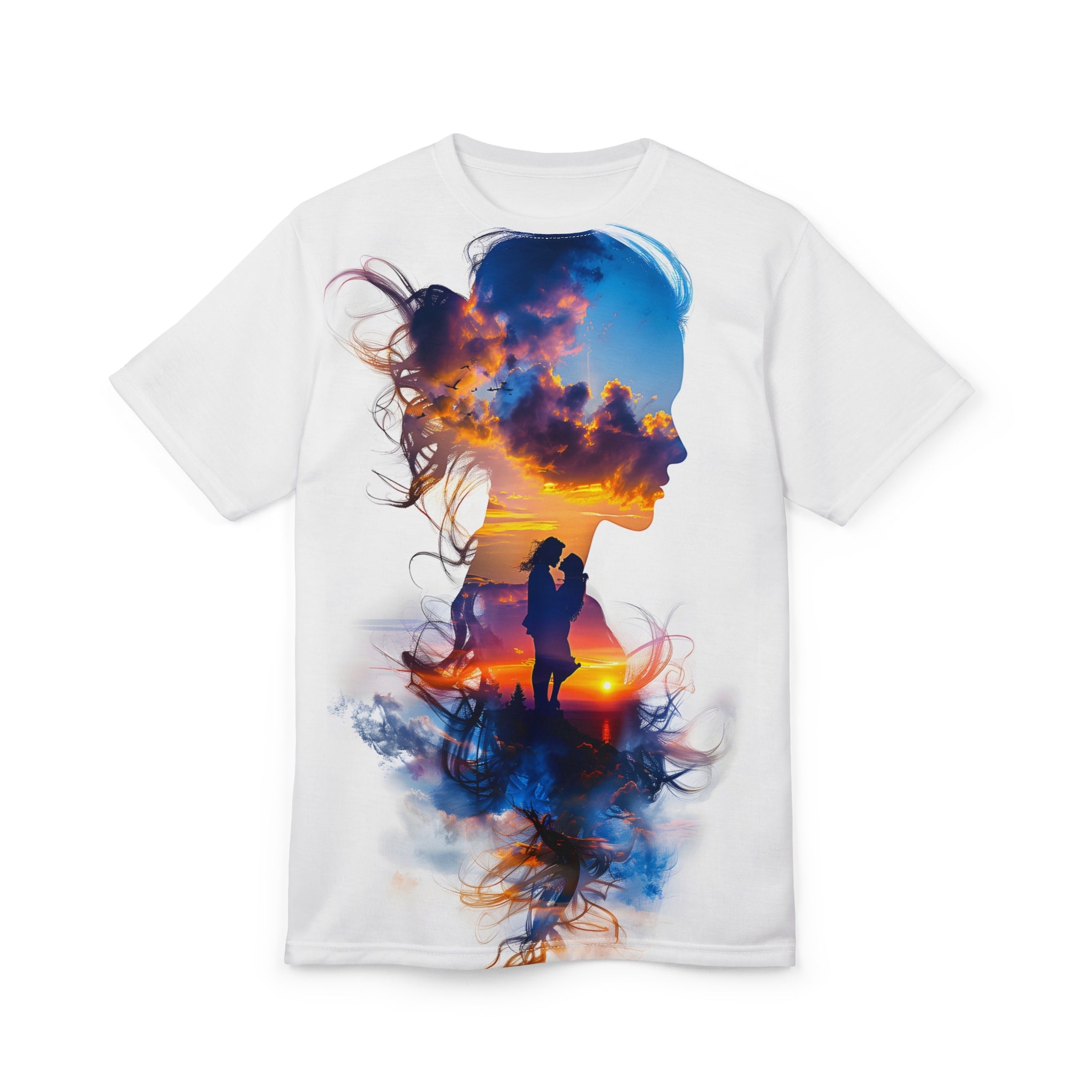 Sunset Silhouette Love Valentine's Tee - Infinite Visibility