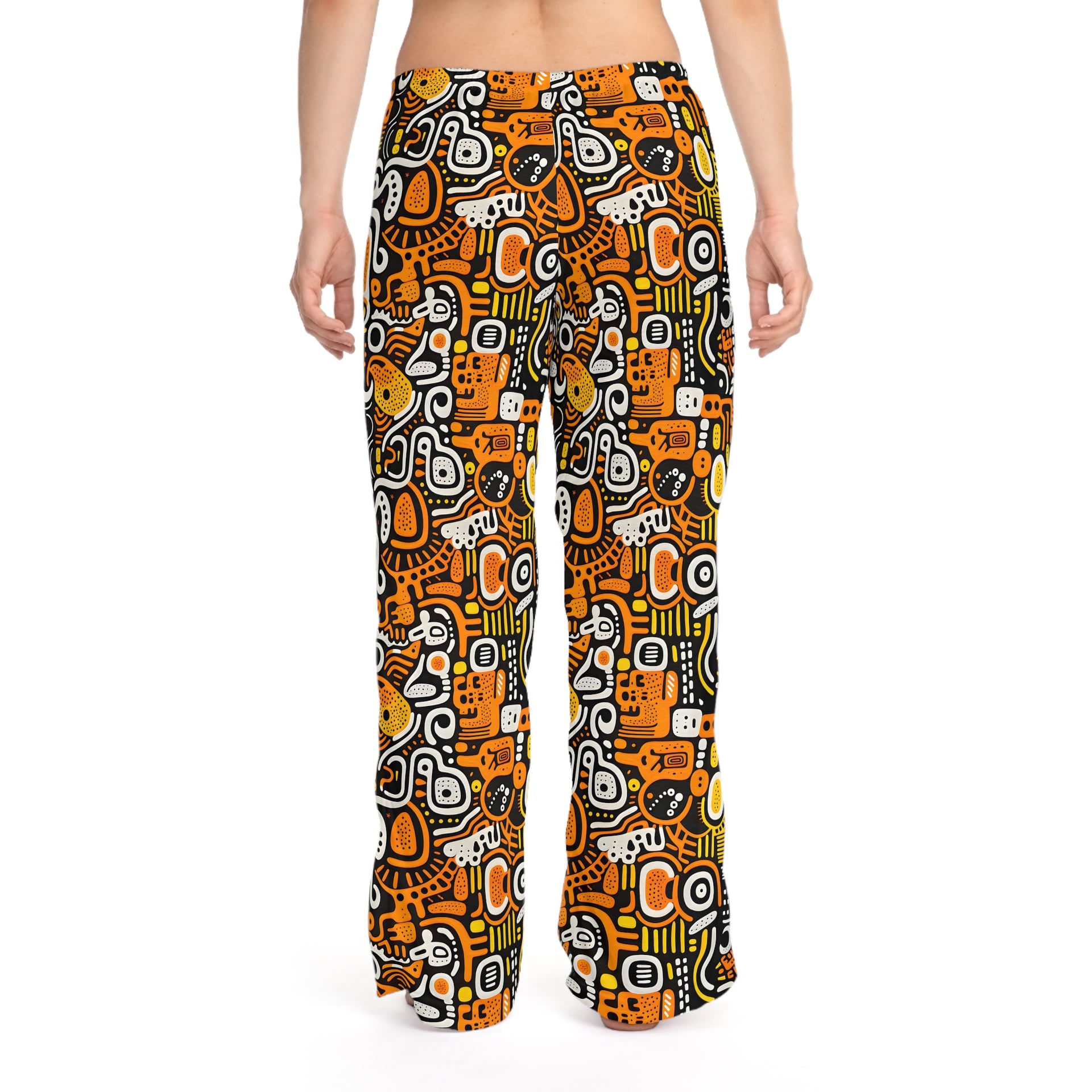 Psychedelic Harmony: Keith Haring Inspired Women's Pajama Pants (AOP)