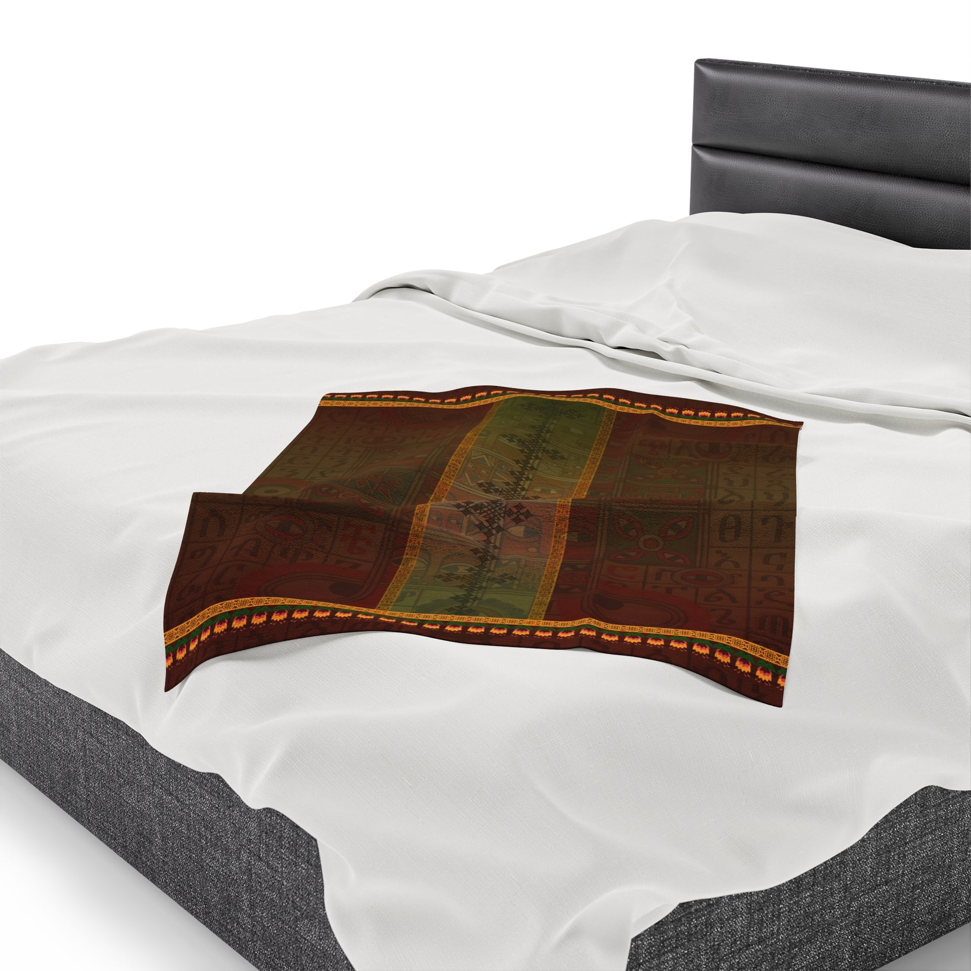 Ethiopian Diamond Symphony: Velveteen Plush Blanket