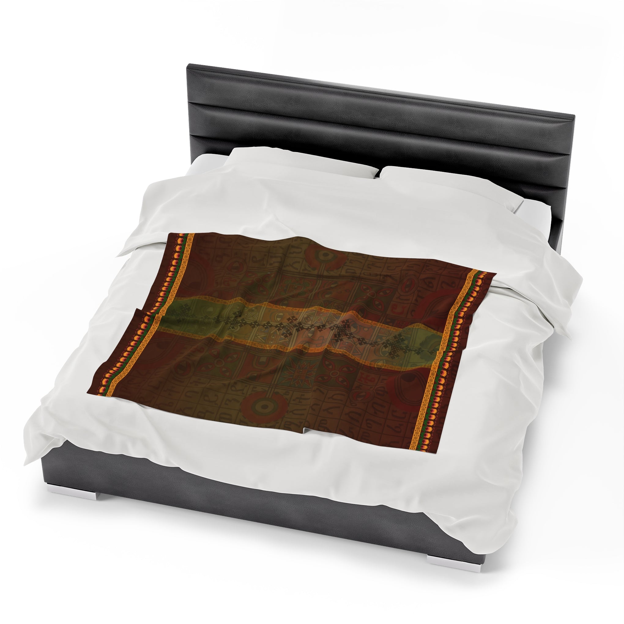 Ethiopian Diamond Symphony: Velveteen Plush Blanket