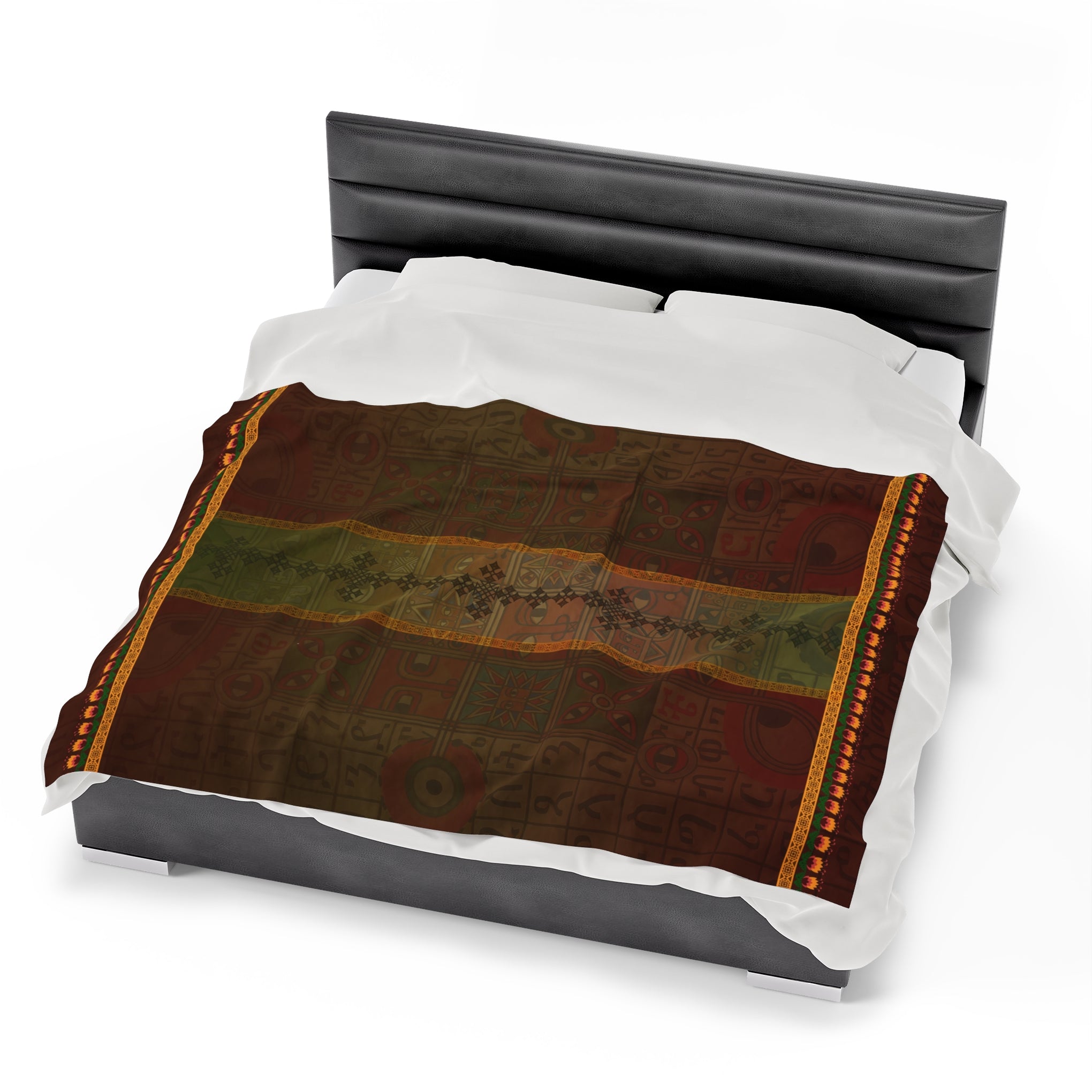 Ethiopian Diamond Symphony: Velveteen Plush Blanket