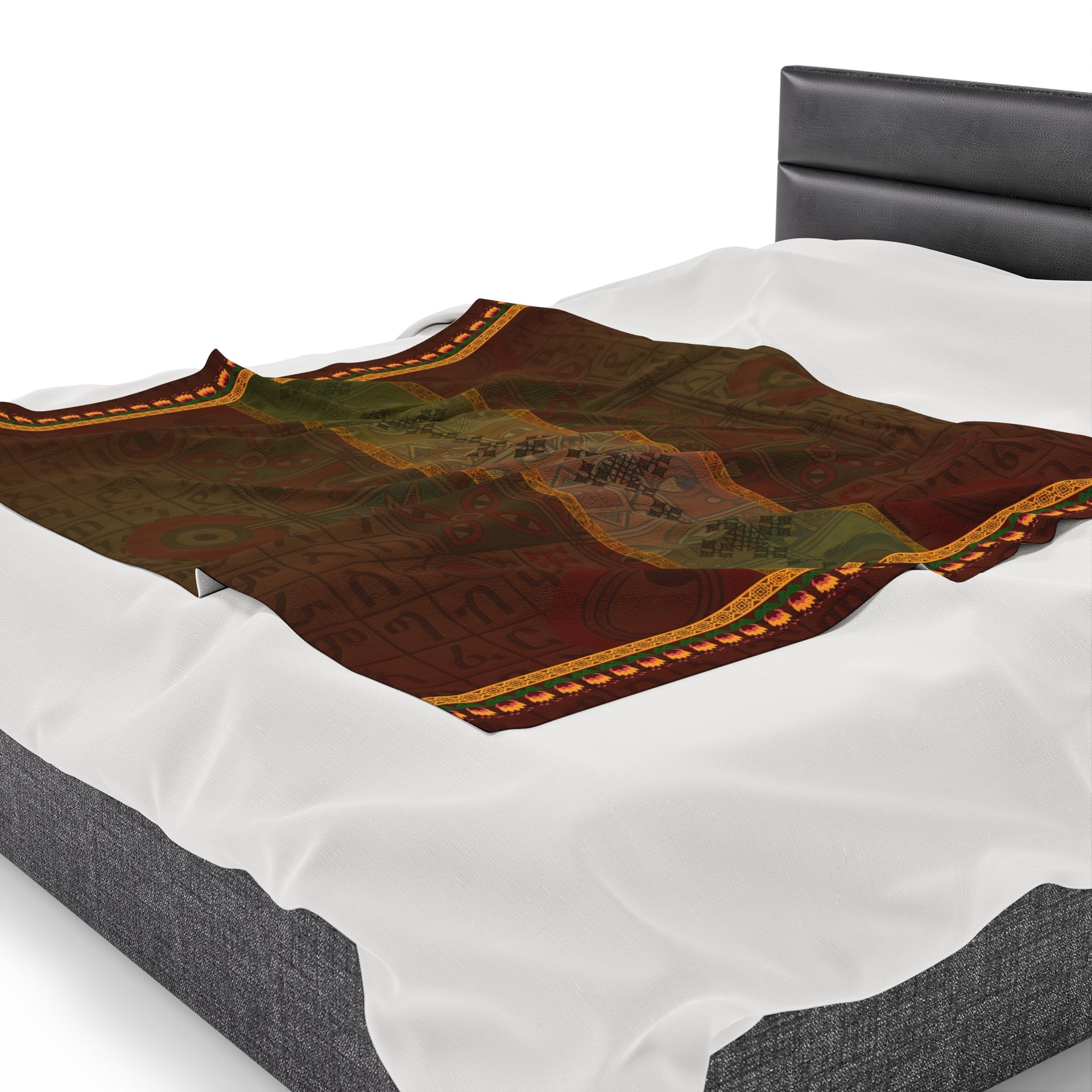 Ethiopian Diamond Symphony: Velveteen Plush Blanket