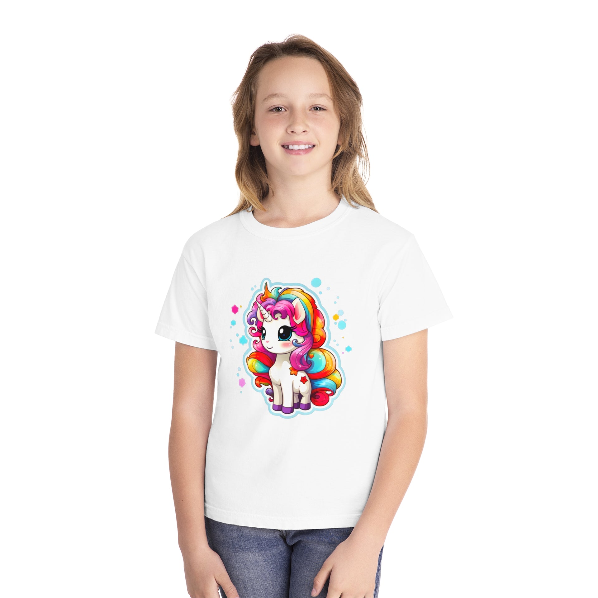 20.	Unleash Your Inner Magic: Rainbow Unicorn Art Youth Midweight Tee