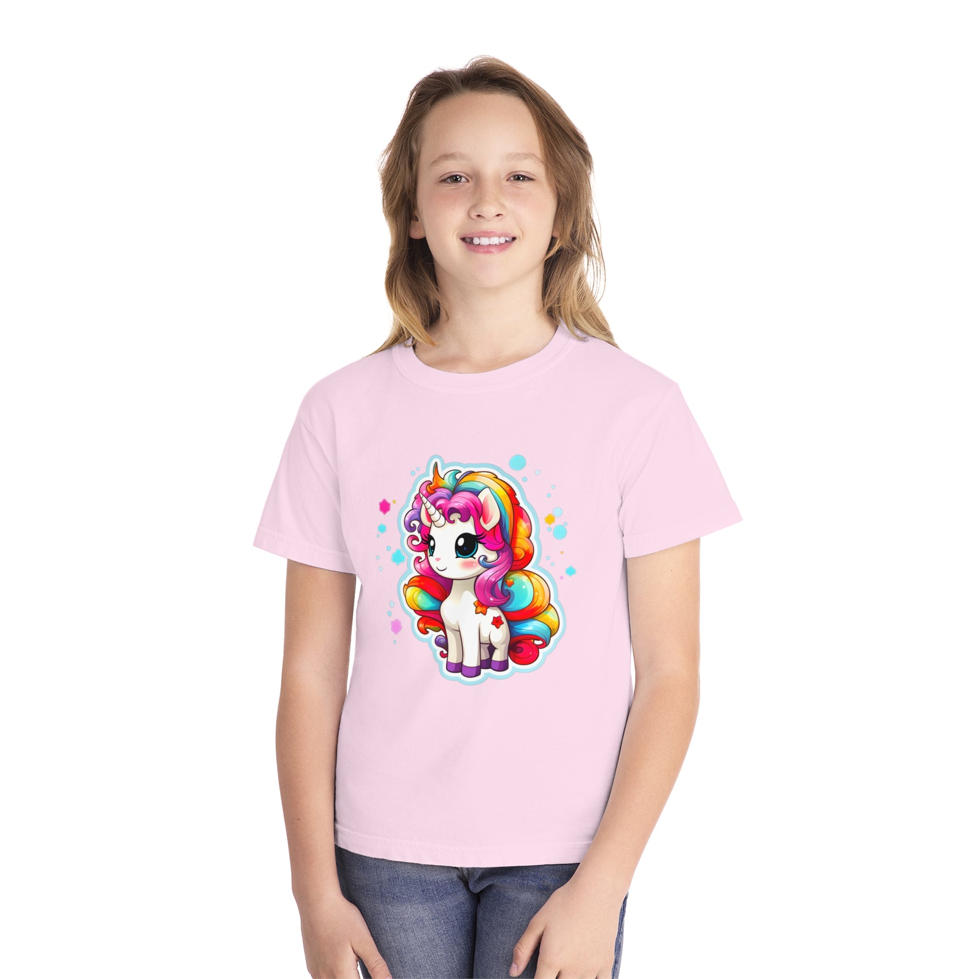 20.	Unleash Your Inner Magic: Rainbow Unicorn Art Youth Midweight Tee