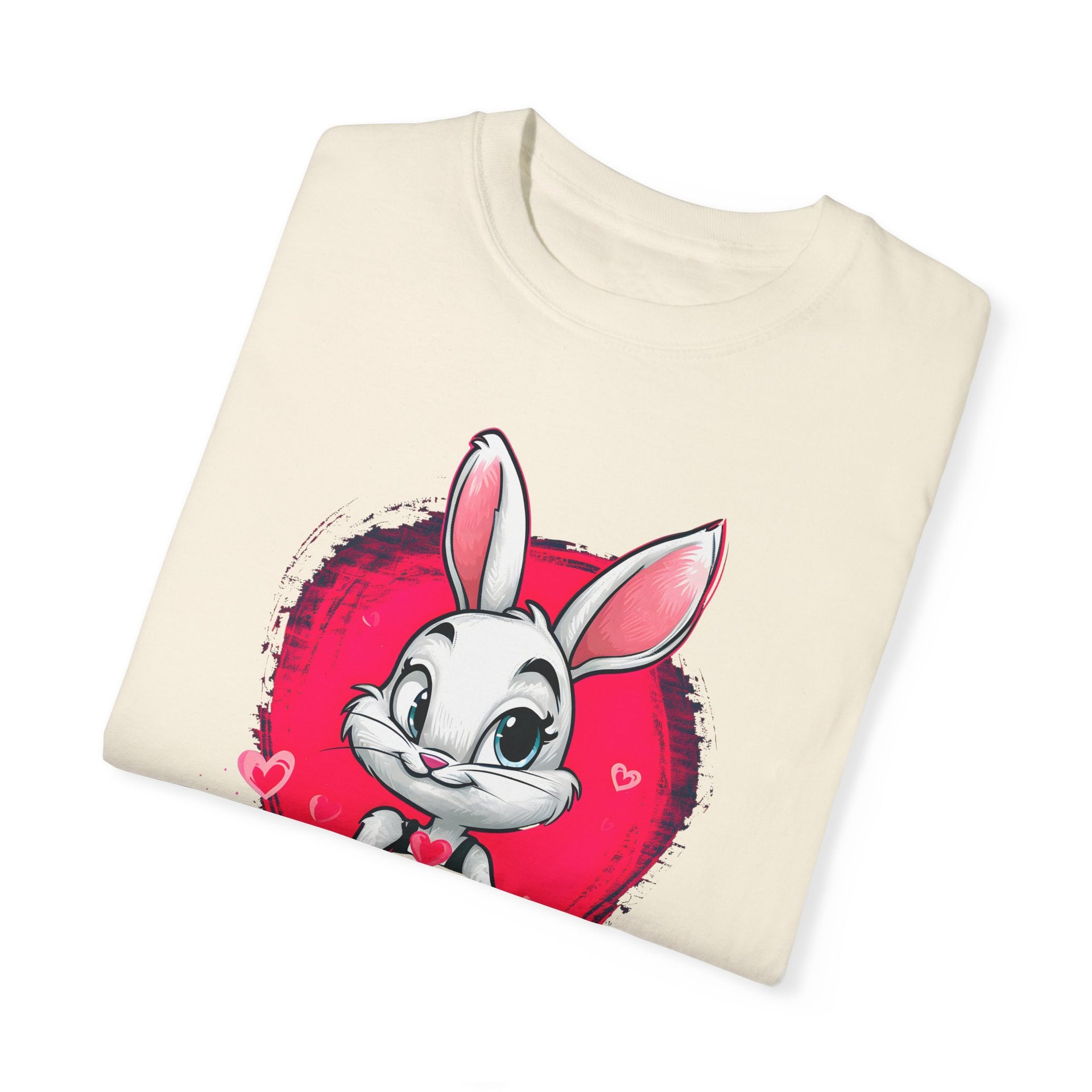 Hop to It, Heartbreaker: This Bunny Steals Smiles, Not Hearts | Valentine's Day | Unisex Garment-Dyed T-shirt