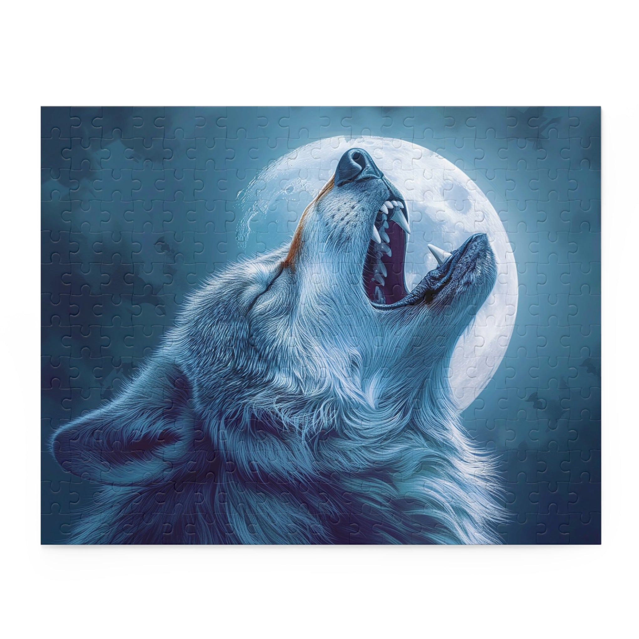 Mystical Moonlit Wolf Puzzle: Larry Elmore Style Puzzle (120, 252, 500-Piece)