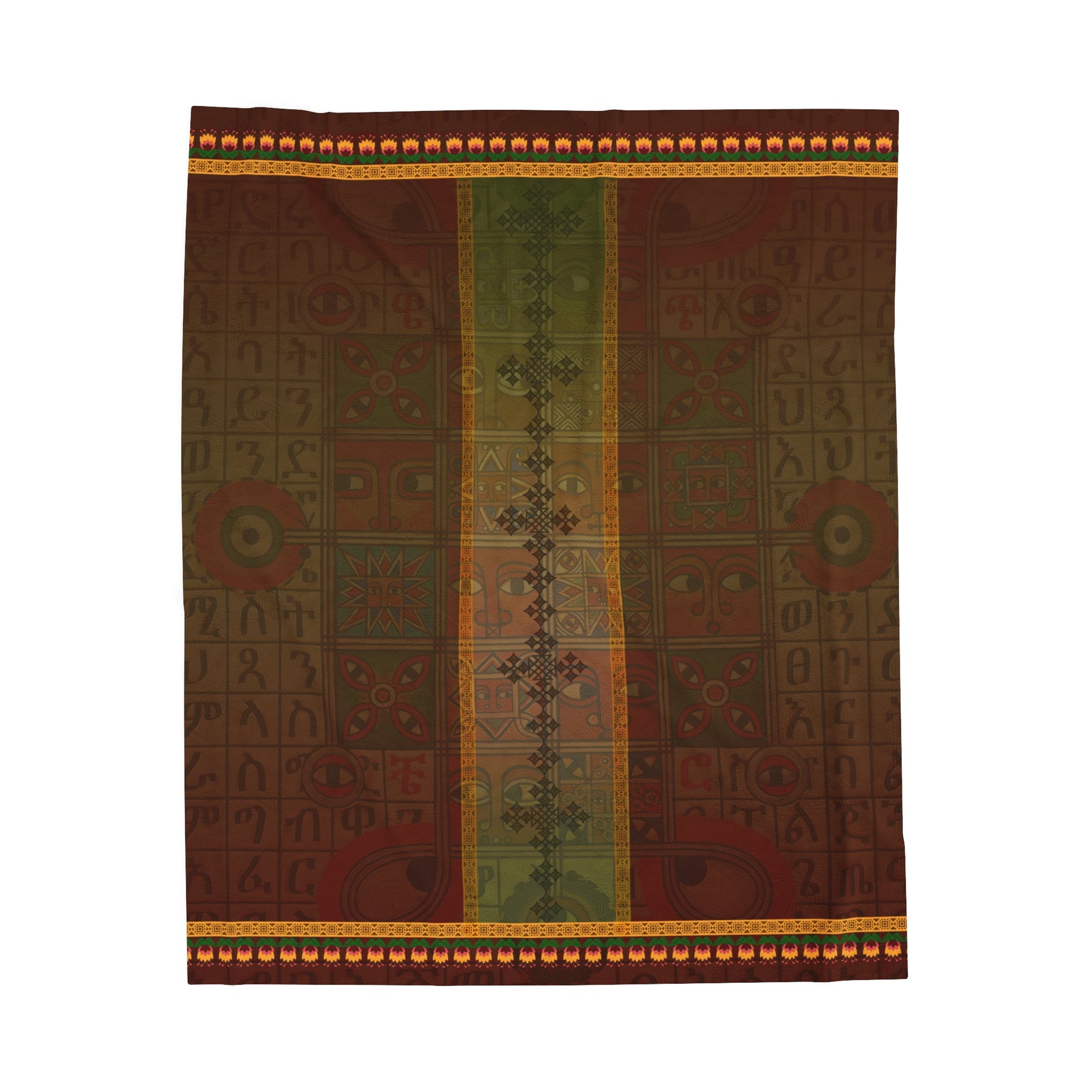 Ethiopian Diamond Symphony: Velveteen Plush Blanket