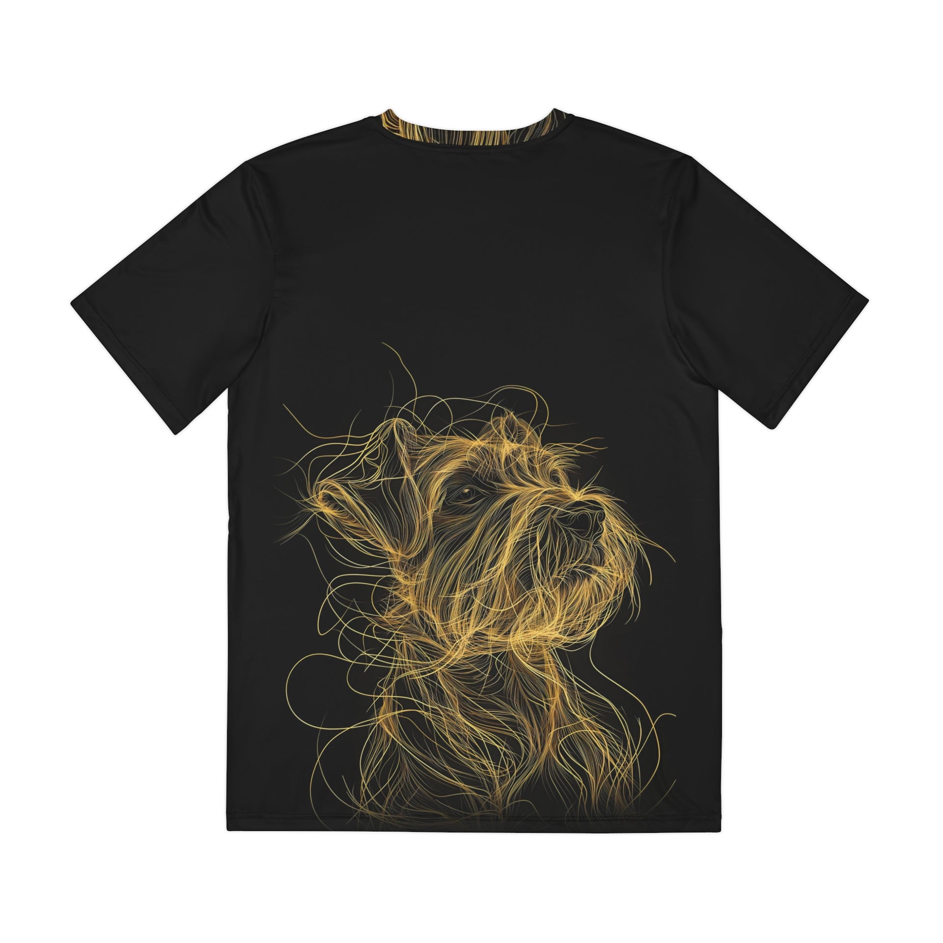 Uncage Your Inner Fashion Rebel: Unleash the Abstract Doodle in This Bold Tee | Men's Polyester Tee (AOP)