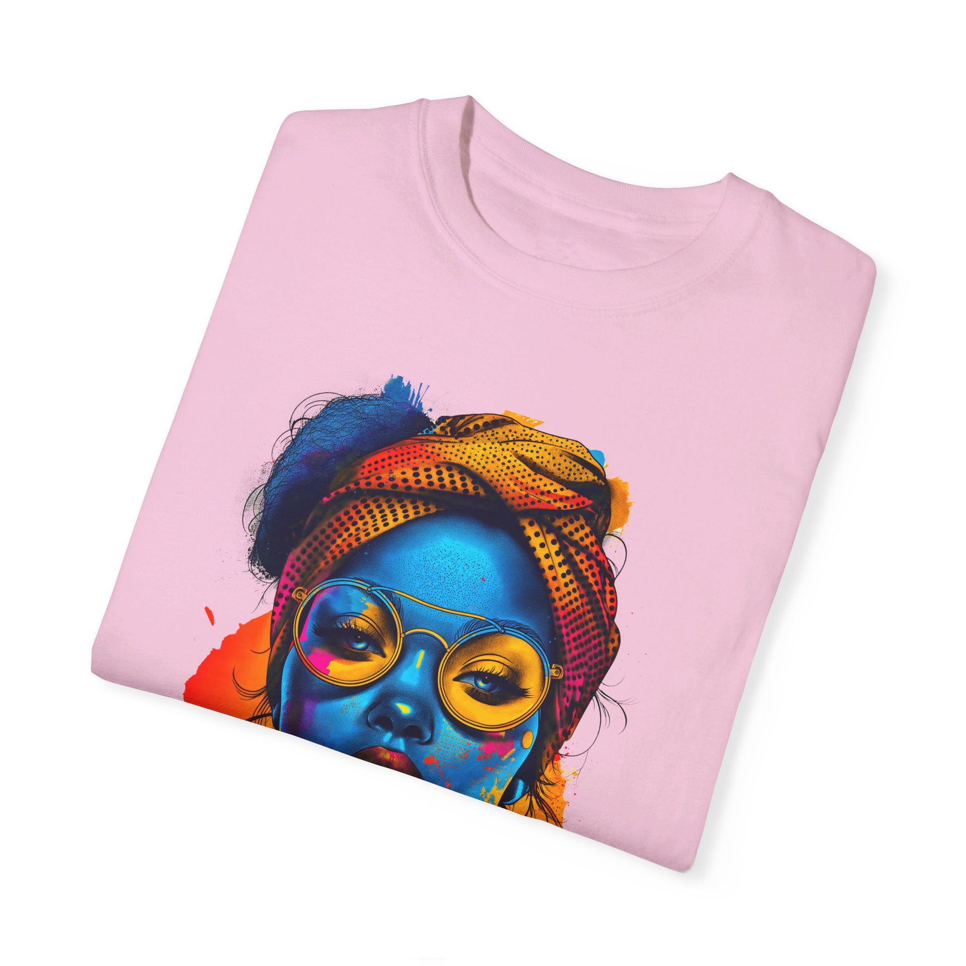 Bold & Brilliant: Statement Portrait- Unleash Your Inner Muse** Unisex Garment-Dyed T-shirt