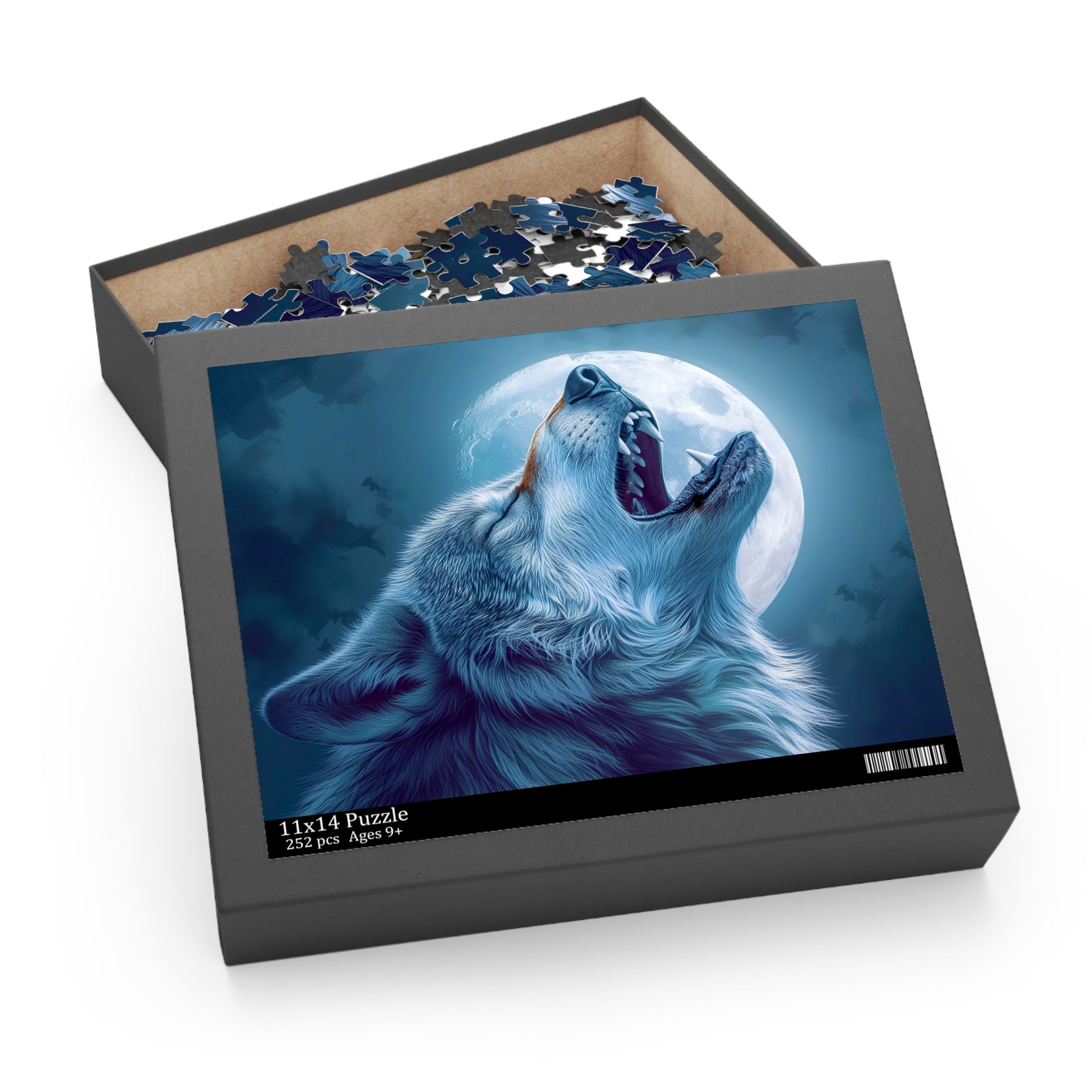 Mystical Moonlit Wolf Puzzle: Larry Elmore Style Puzzle (120, 252, 500-Piece)