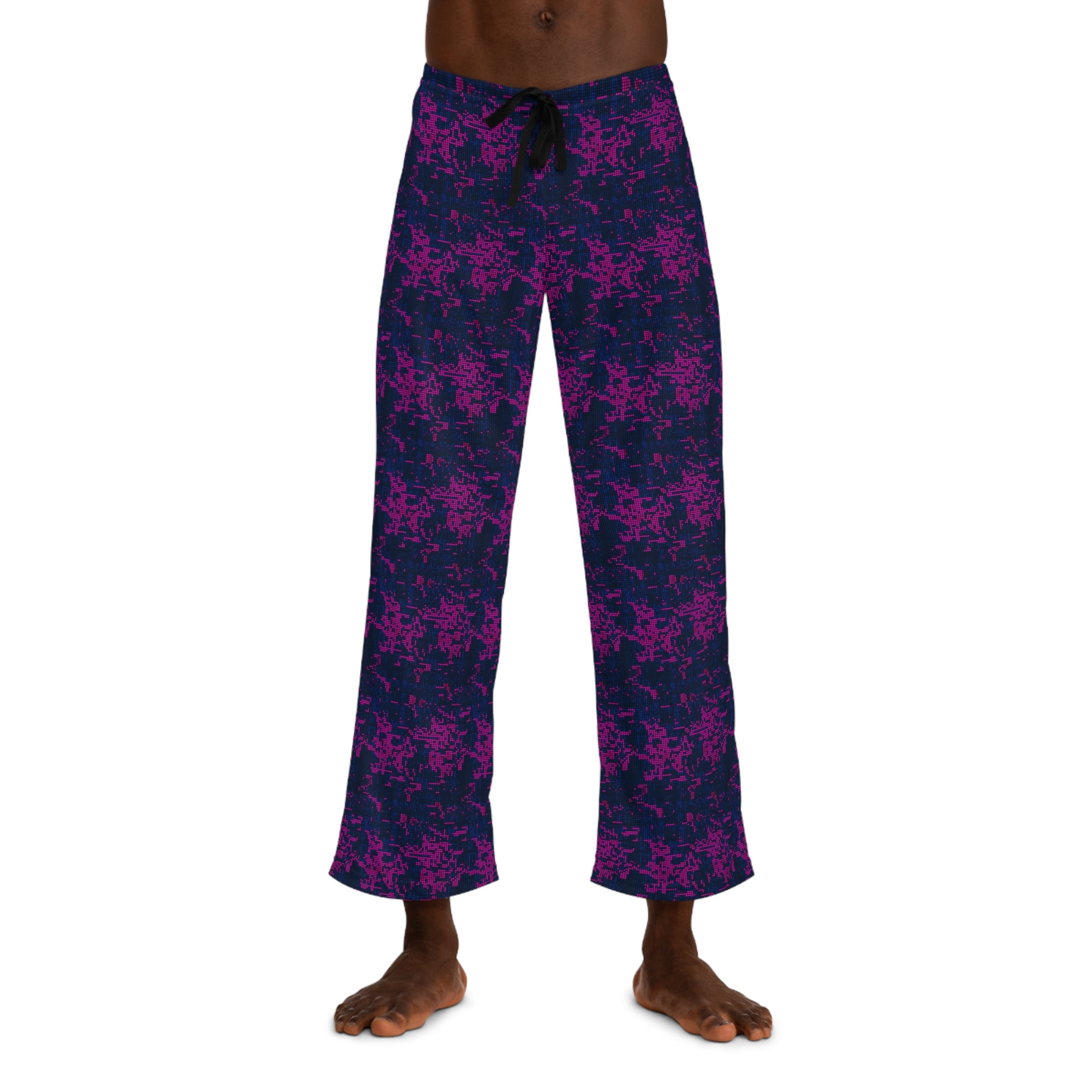 Level Up Your Loungewear: Pixelated Power in Electric PJs | Men's Pajama Pants (AOP)