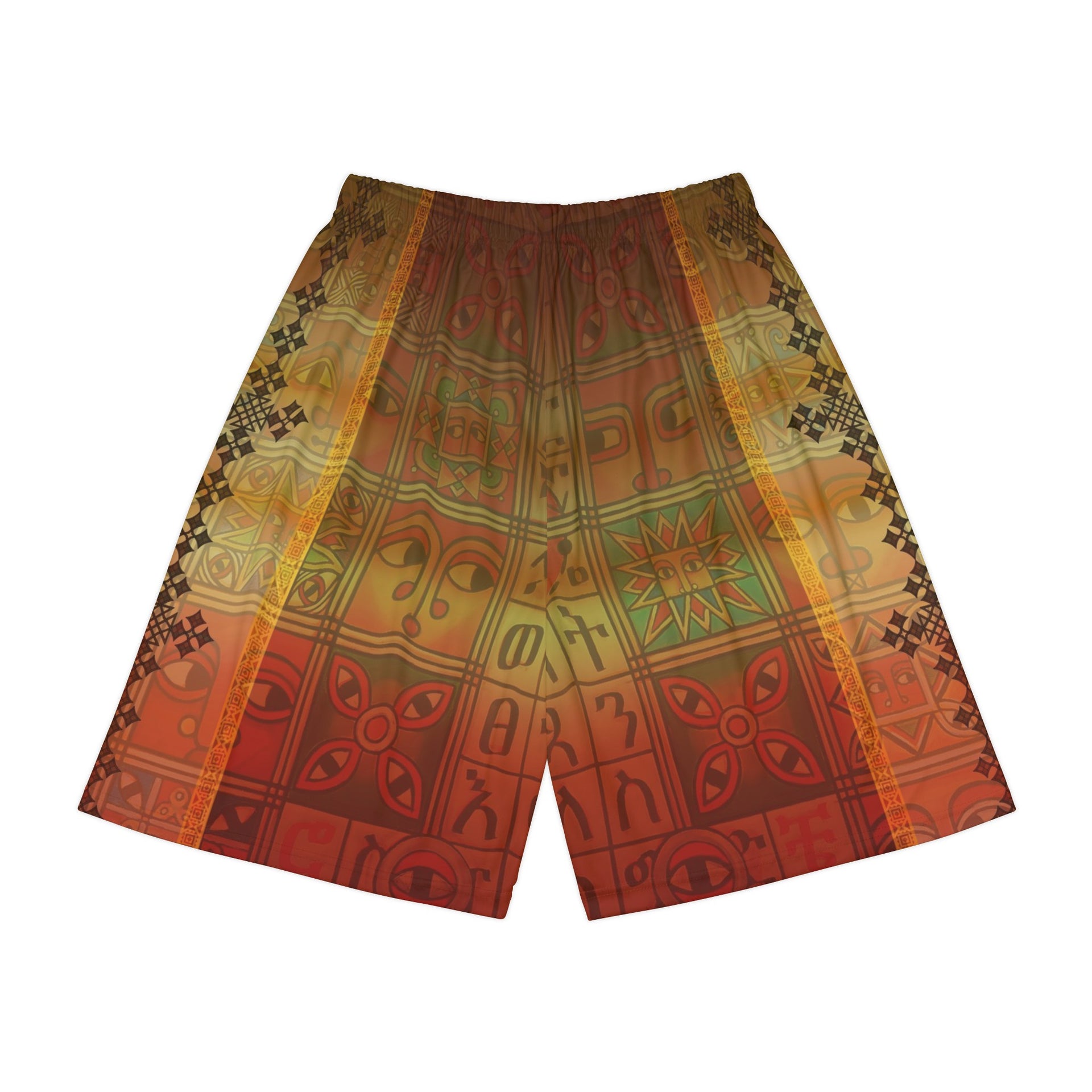 Ethiopian Art Men’s Sports Shorts: A Vibrant Expression of Tradition