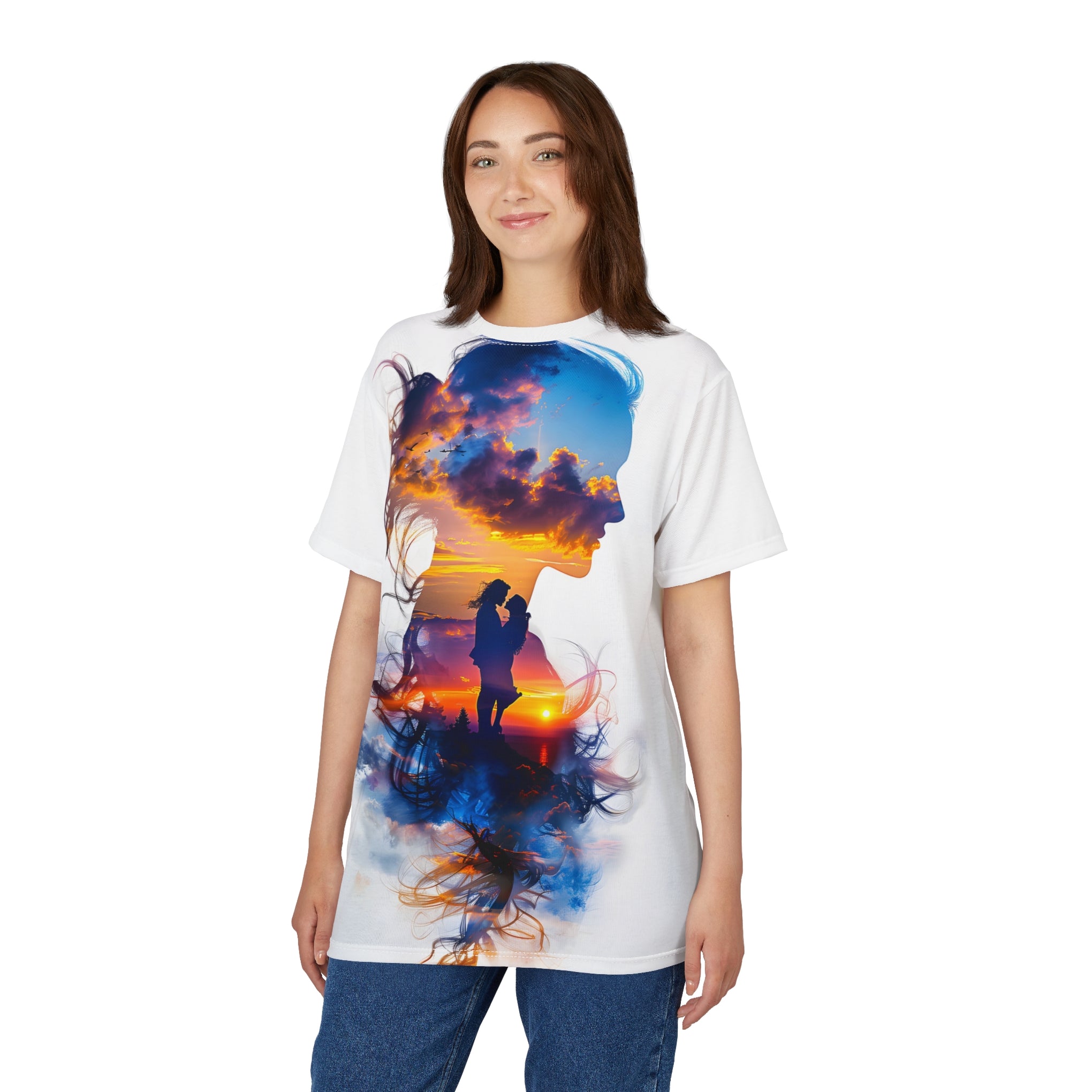 Sunset Silhouette Love Valentine's Tee - Infinite Visibility