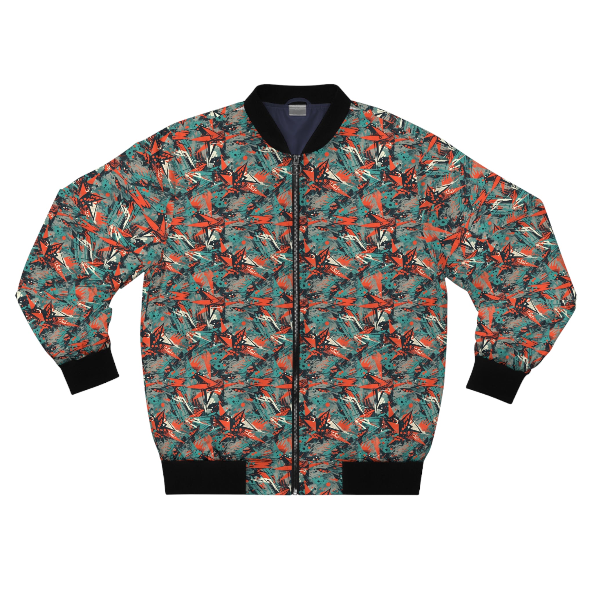 Concrete Canvas: Rock the City Streets in This Graffiti-Infused Bomber | Men's Bomber Jacket (AOP)