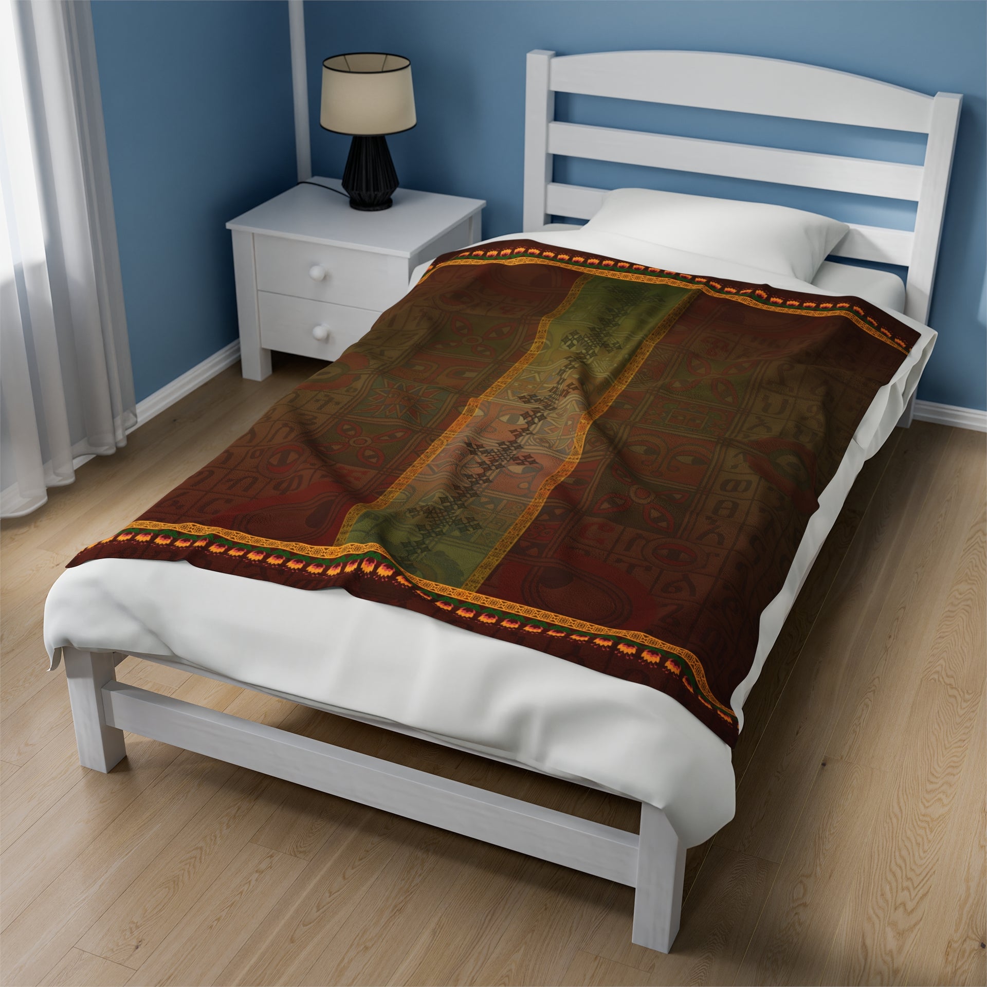 Ethiopian Diamond Symphony: Velveteen Plush Blanket