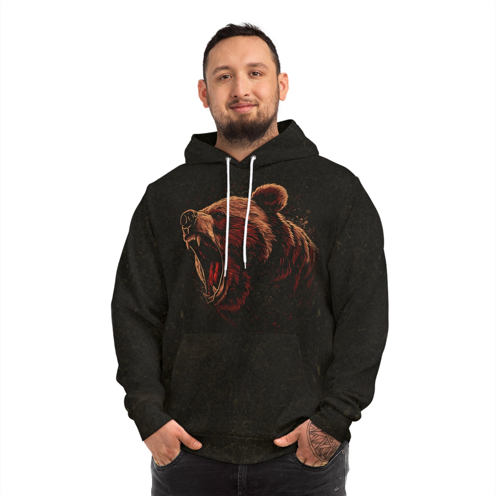 Unleash Your Wild Side - Bear Hoodie Fashion Hoodie (AOP)