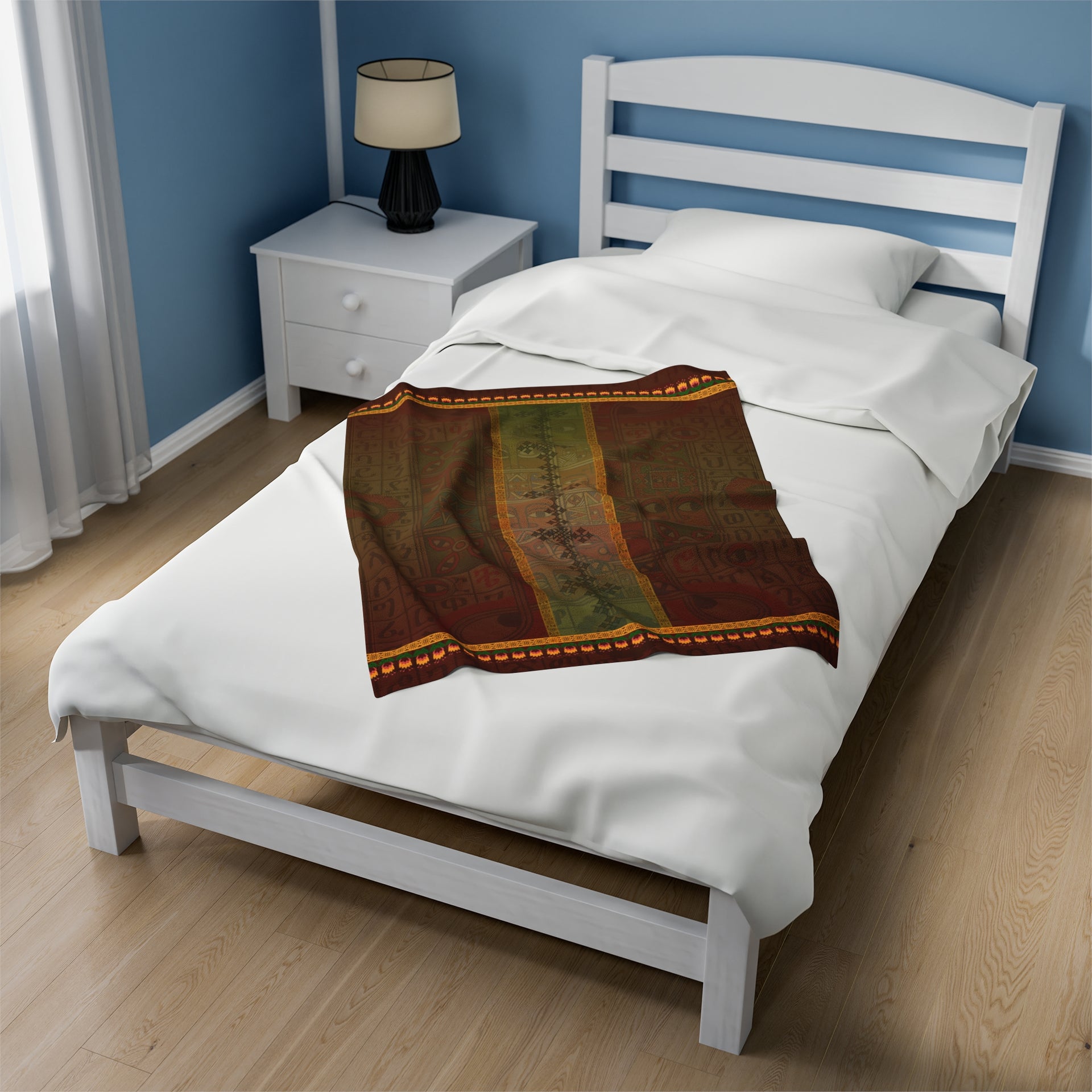 Ethiopian Diamond Symphony: Velveteen Plush Blanket