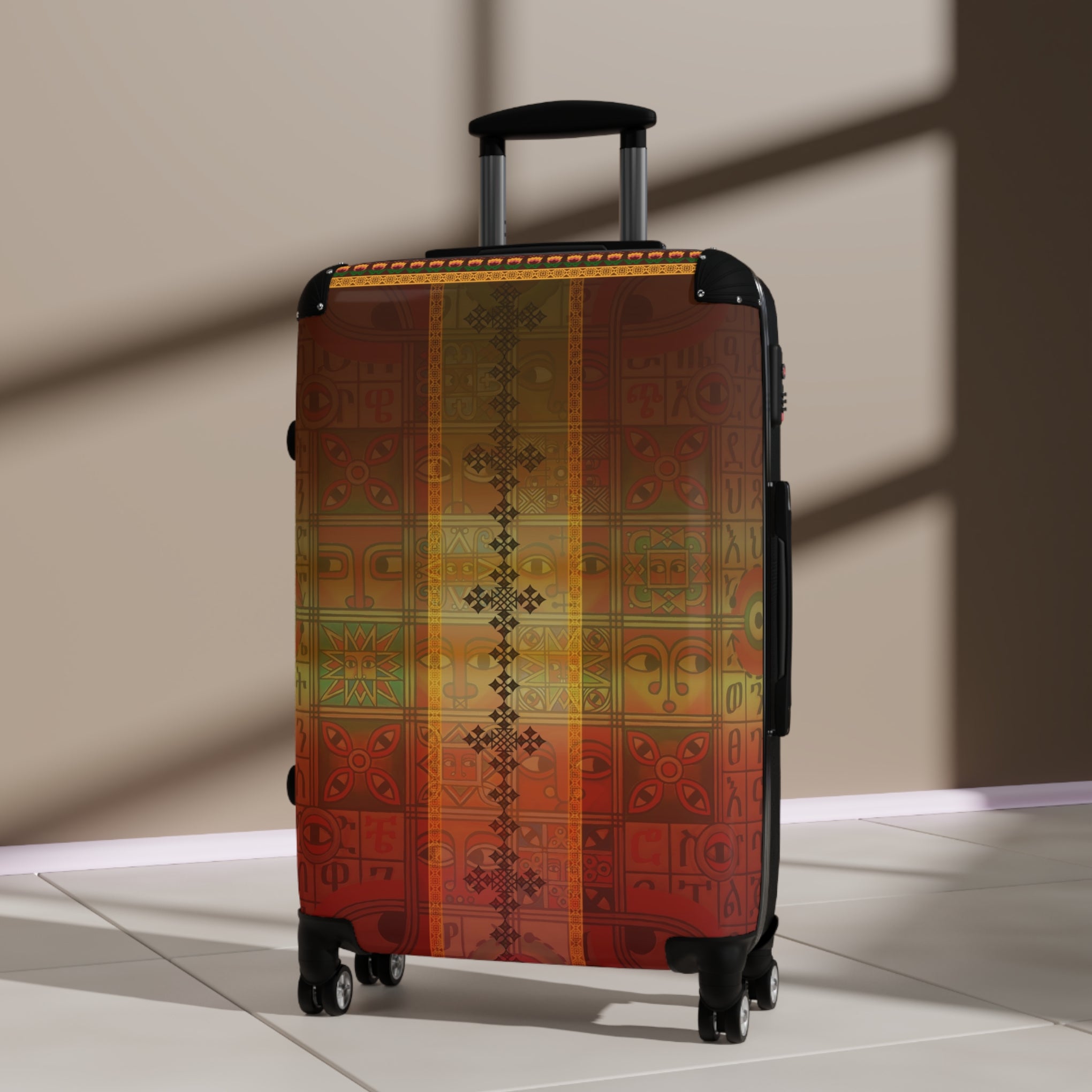 Journey with Tradition: The Ethiopian Tapestry Suitcase