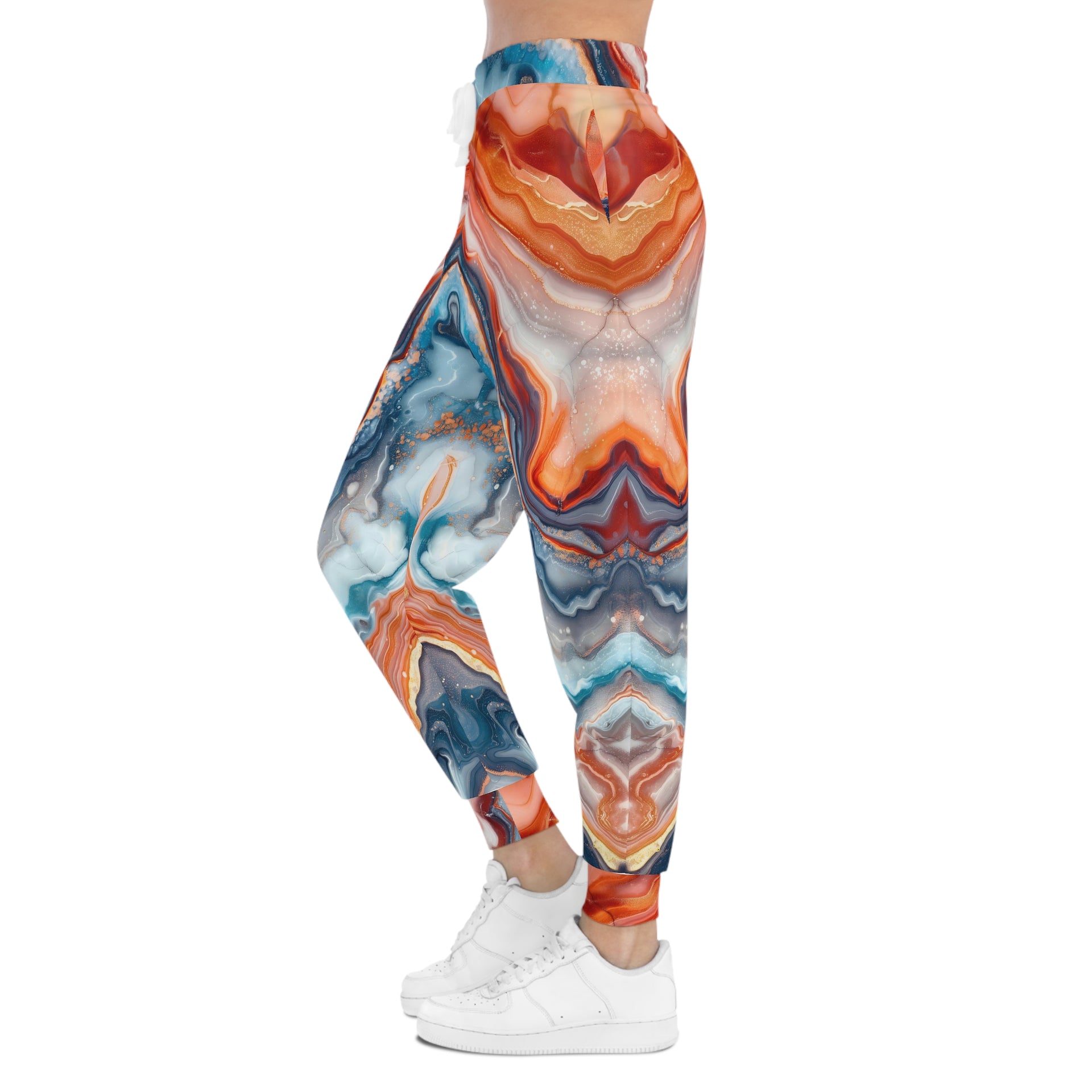 Unveil the Art Within: Run Through Impressionist Dreamscapes in These Marble Joggers | Athletic Joggers (AOP)