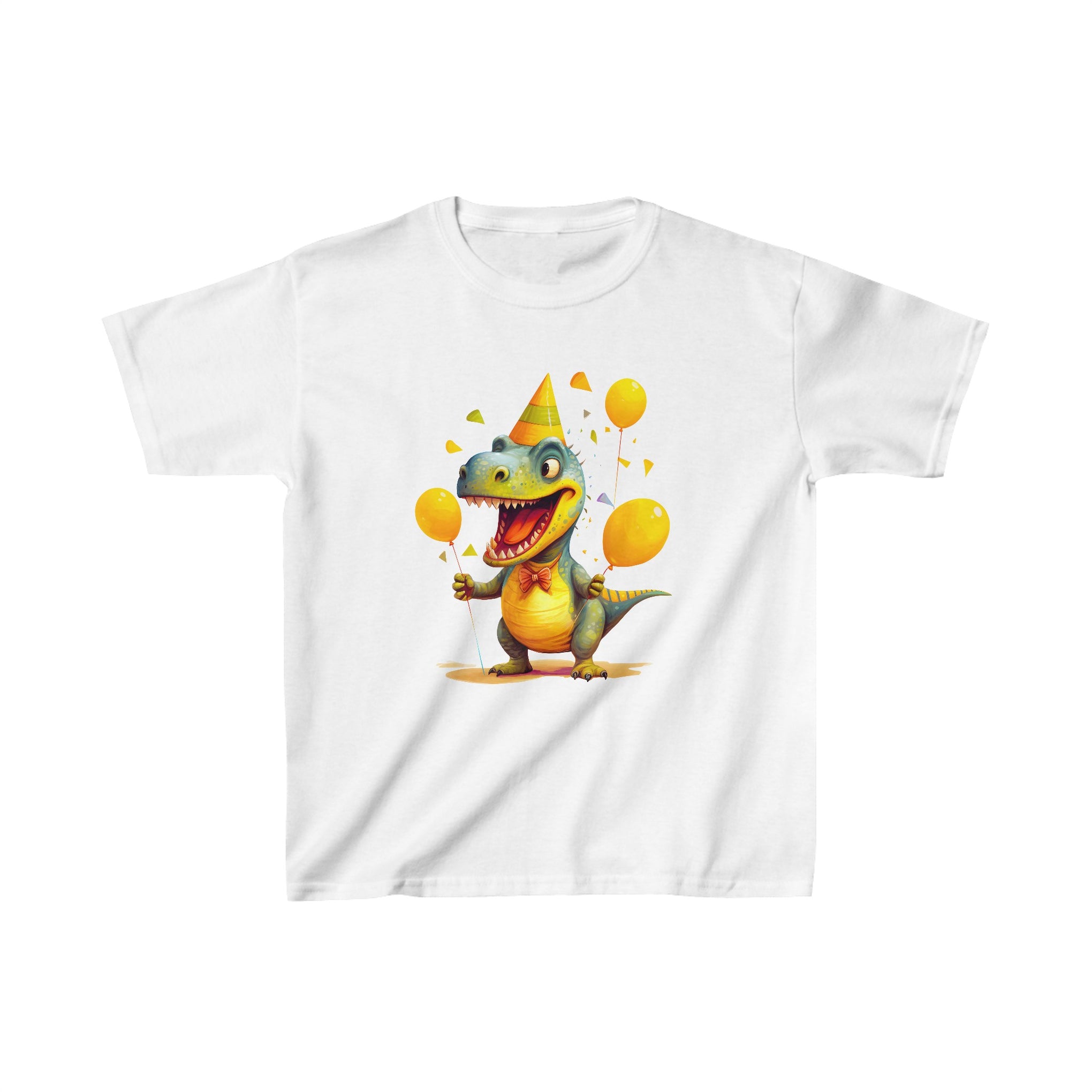 Celebrate Every Moment with Whimsical Dinosaur Design Kids Heavy Cotton™ Tee