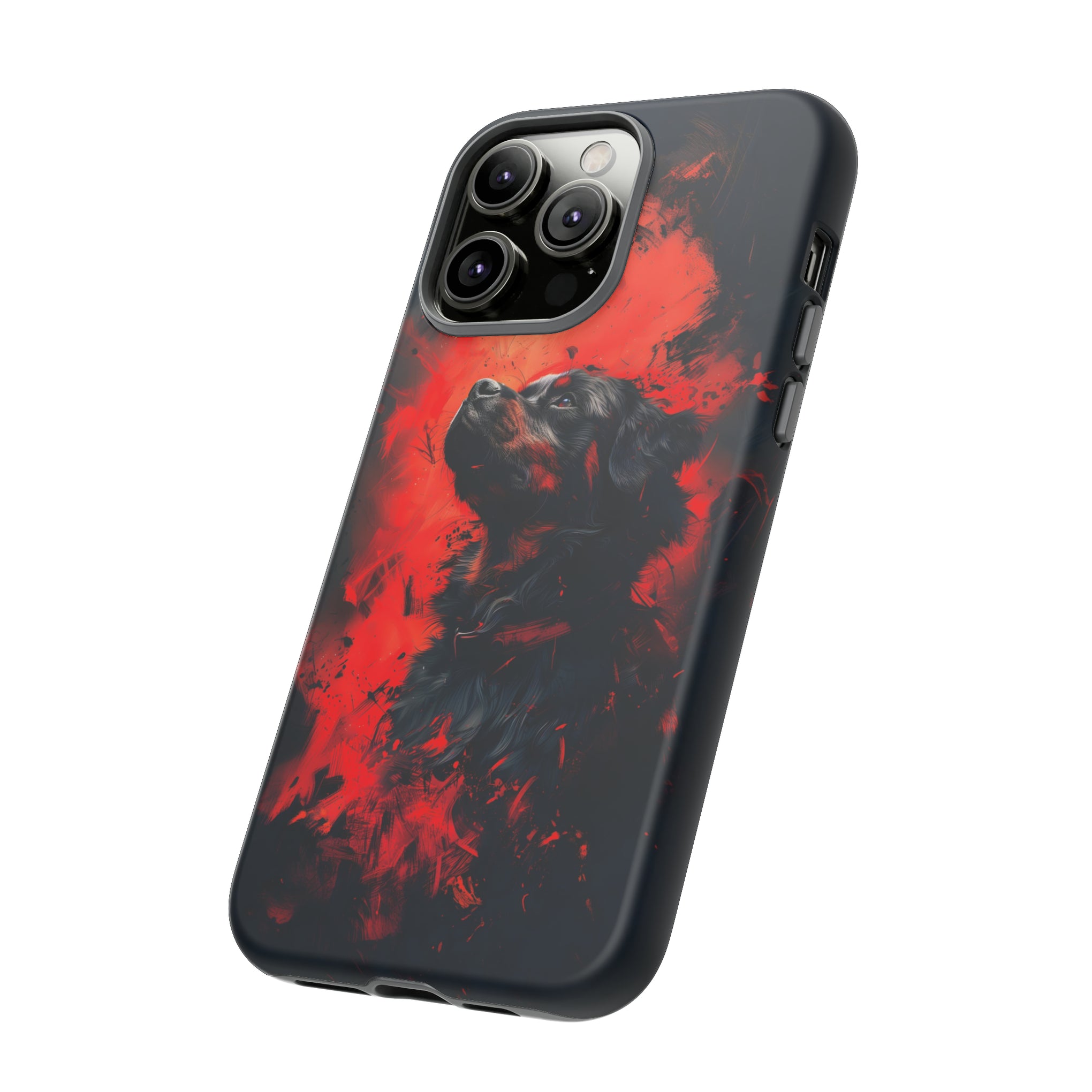 Unleash Your Device's Style with our Striking Black and Red Tough Phone Cases