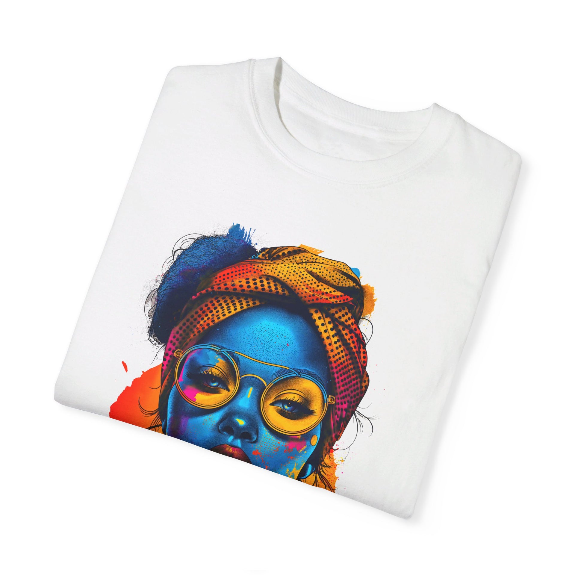 Bold & Brilliant: Statement Portrait- Unleash Your Inner Muse** Unisex Garment-Dyed T-shirt