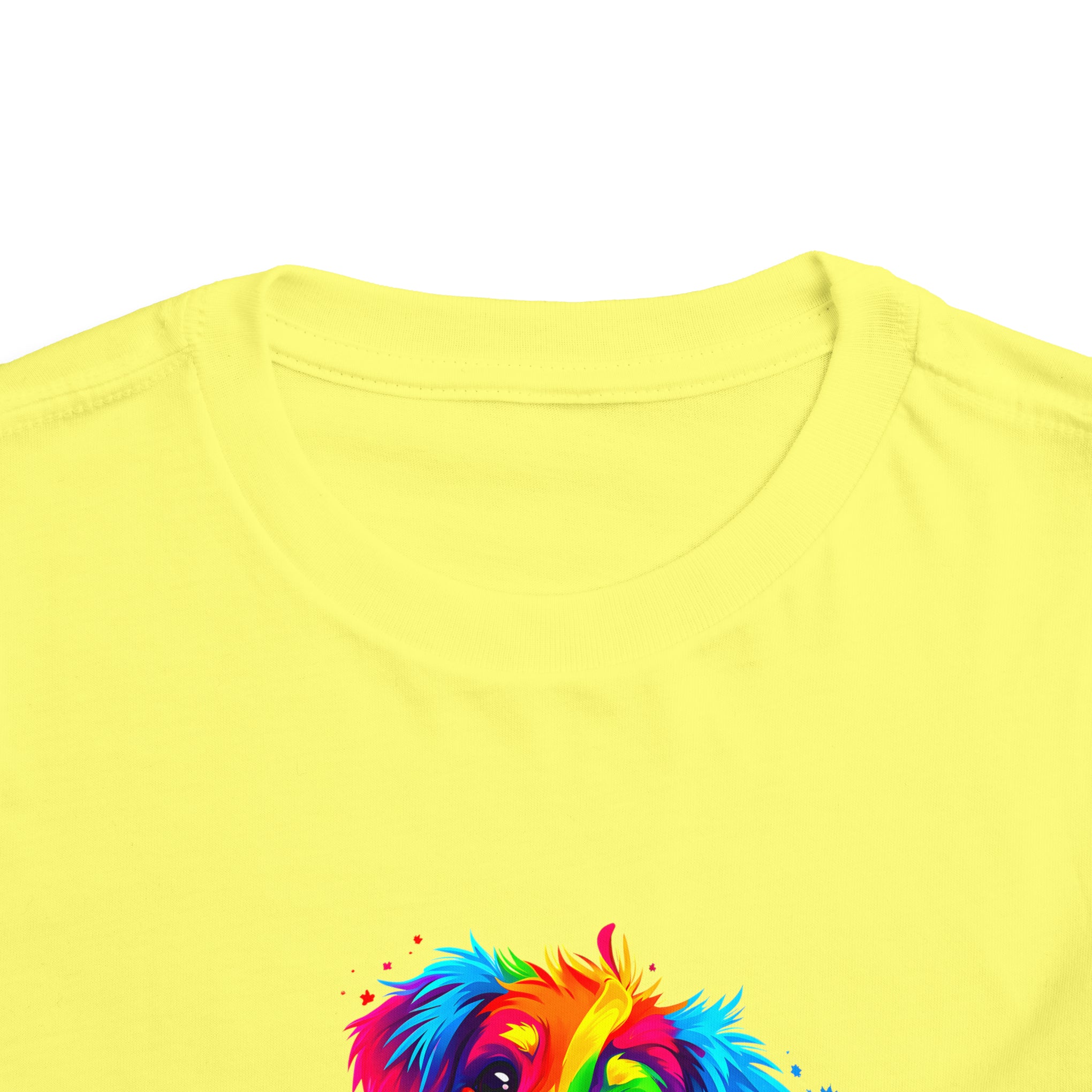 Rainbow Dreams: Disney-Inspired Happy Dog Cartoon | Toddler Short Sleeve Tee