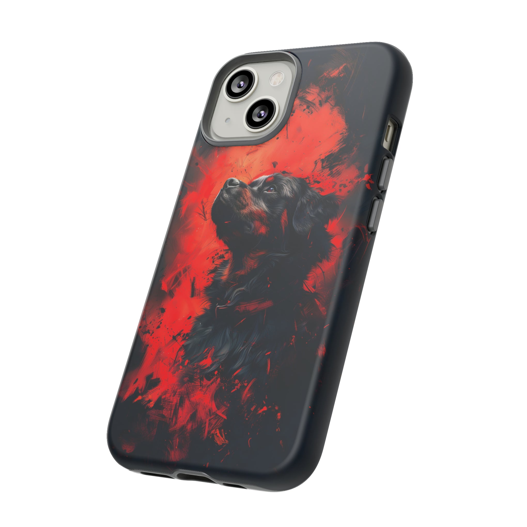 Unleash Your Device's Style with our Striking Black and Red Tough Phone Cases