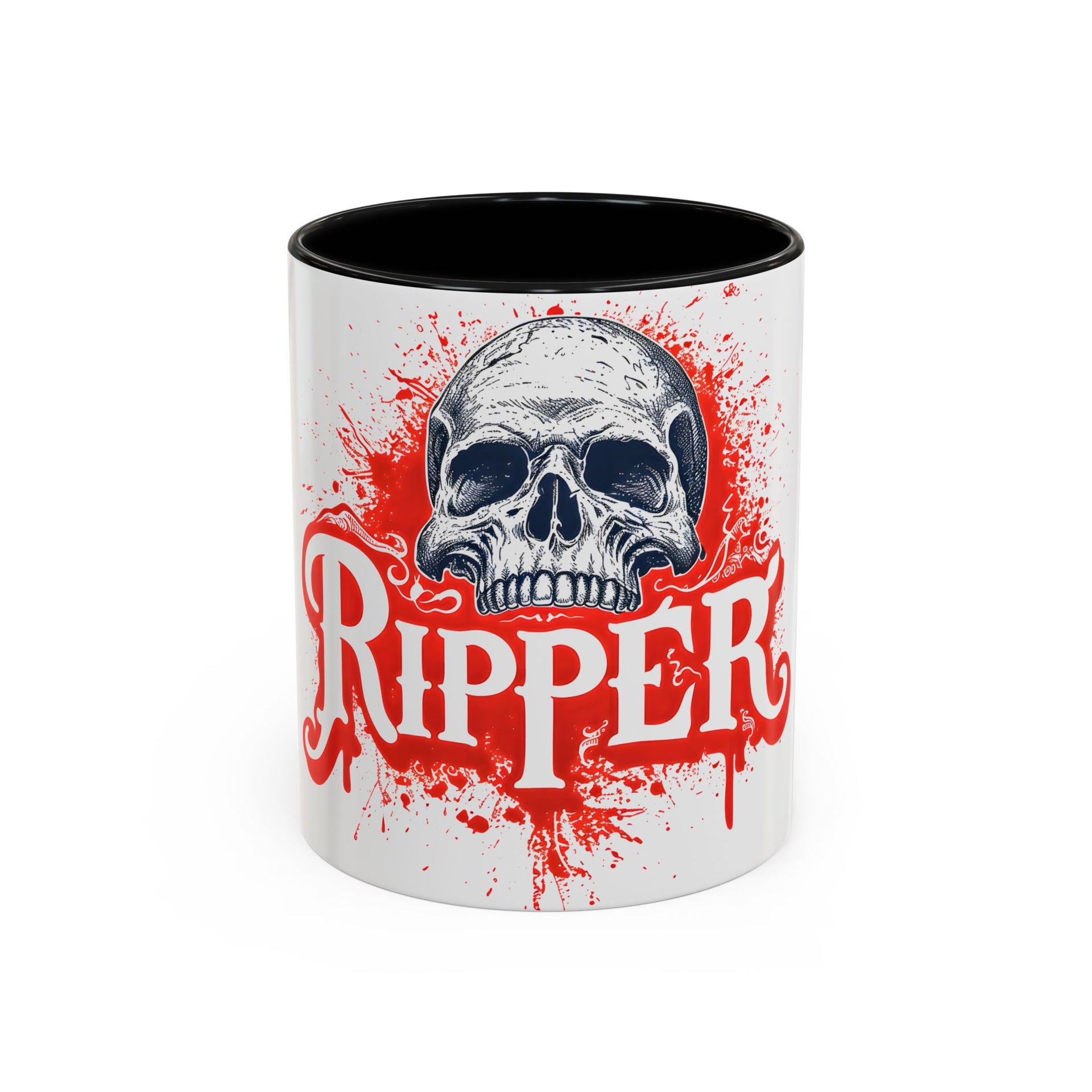 Ripper Skull Halloween Coffee Mug (11oz, 15oz) – Perfect for Spooky Sips