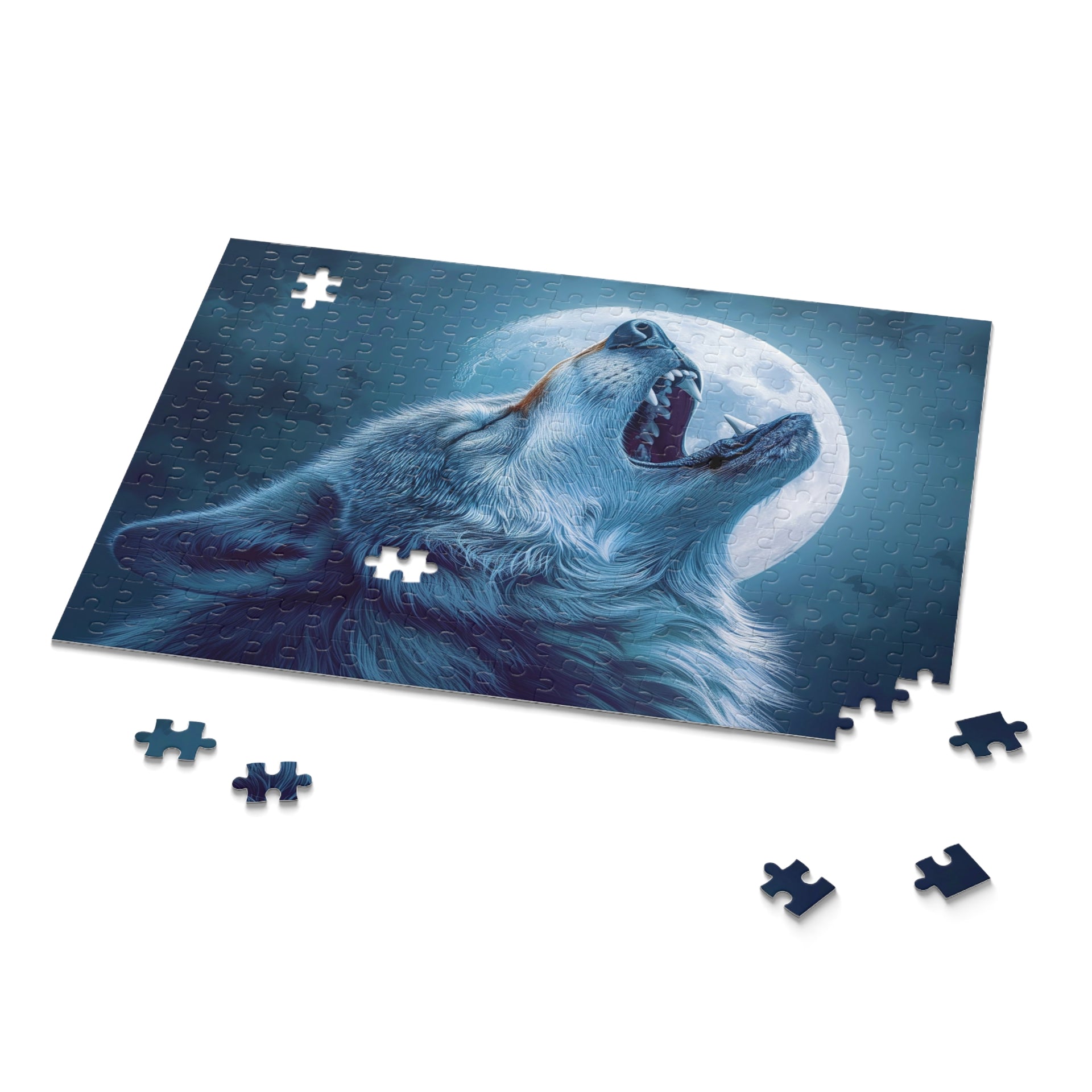 Mystical Moonlit Wolf Puzzle: Larry Elmore Style Puzzle (120, 252, 500-Piece)