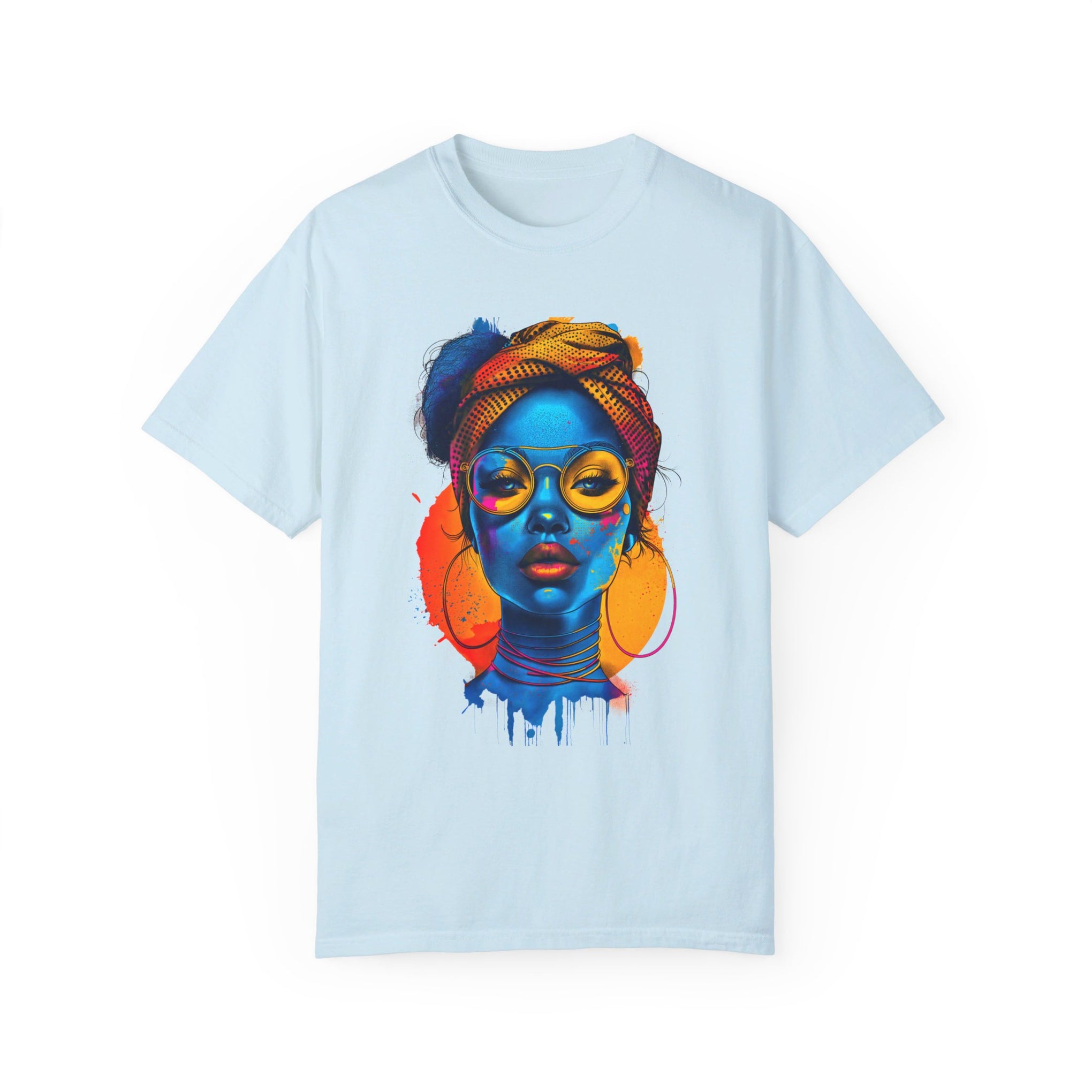 Bold & Brilliant: Statement Portrait- Unleash Your Inner Muse** Unisex Garment-Dyed T-shirt