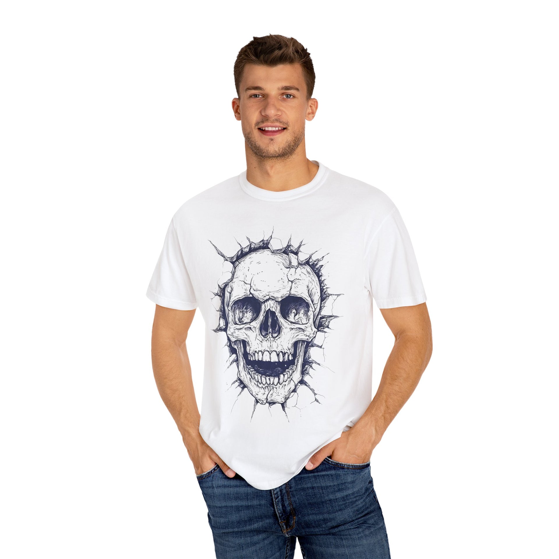 Shatter Your Limits: Unisex Skull Graphic Tee