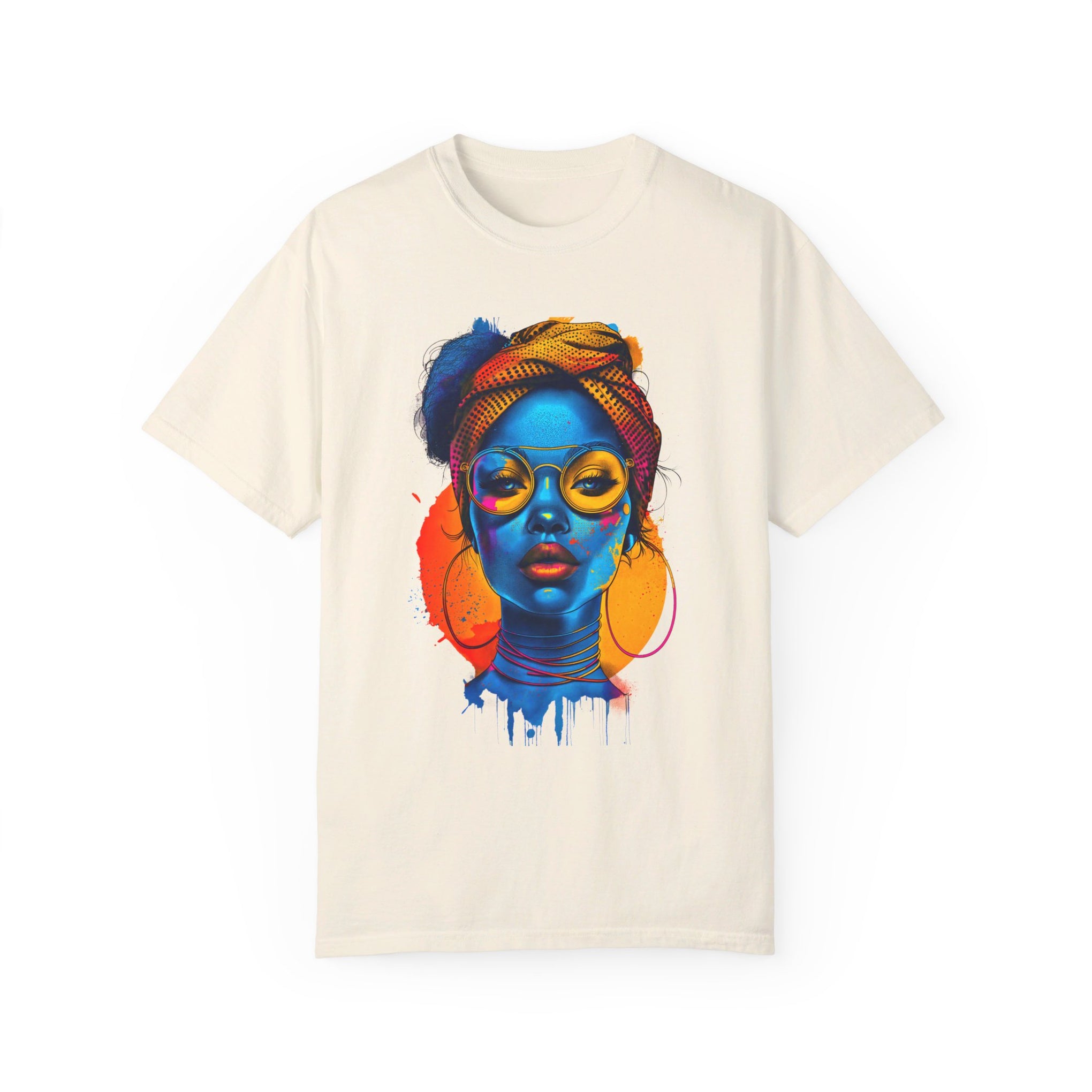 Bold & Brilliant: Statement Portrait- Unleash Your Inner Muse** Unisex Garment-Dyed T-shirt