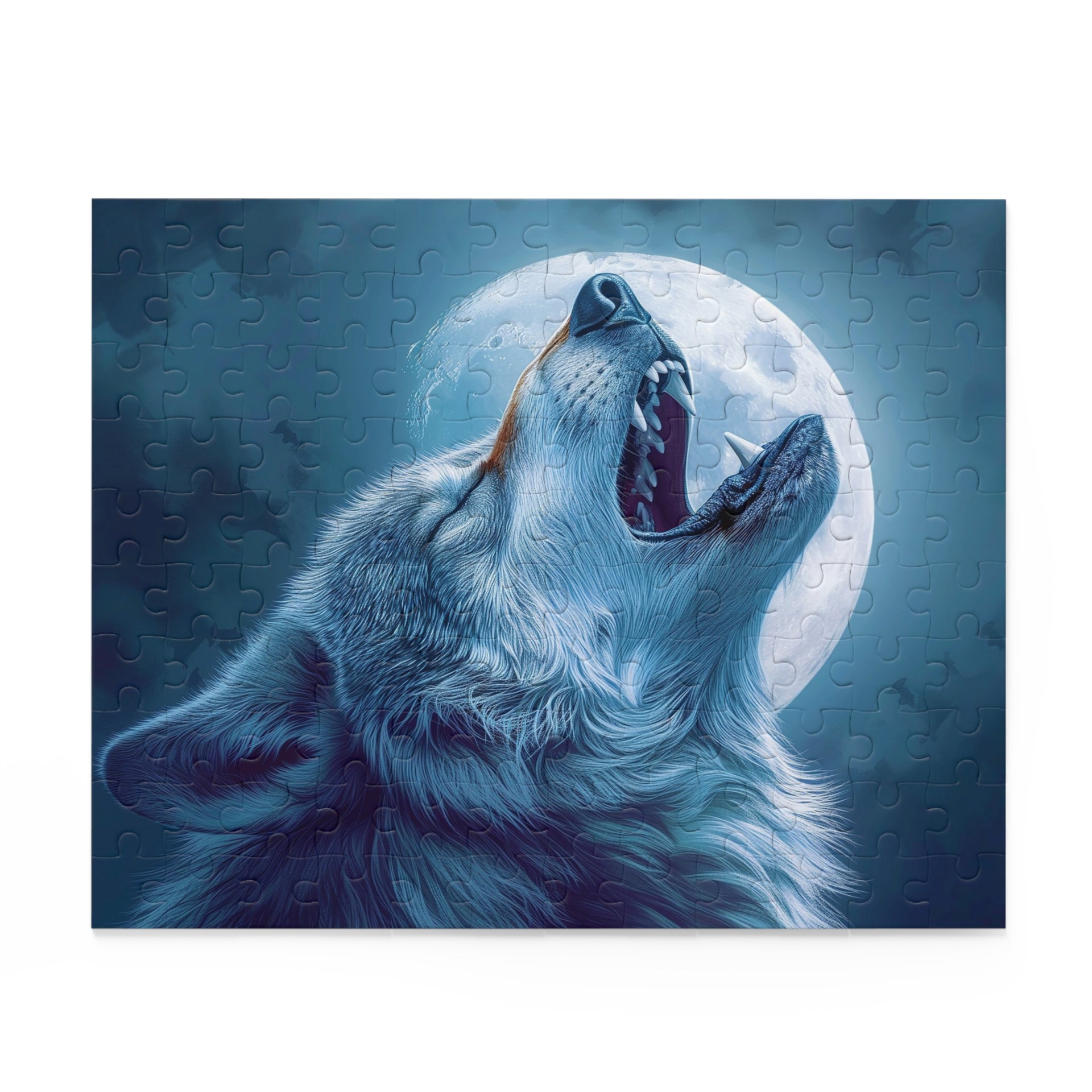 Mystical Moonlit Wolf Puzzle: Larry Elmore Style Puzzle (120, 252, 500-Piece)