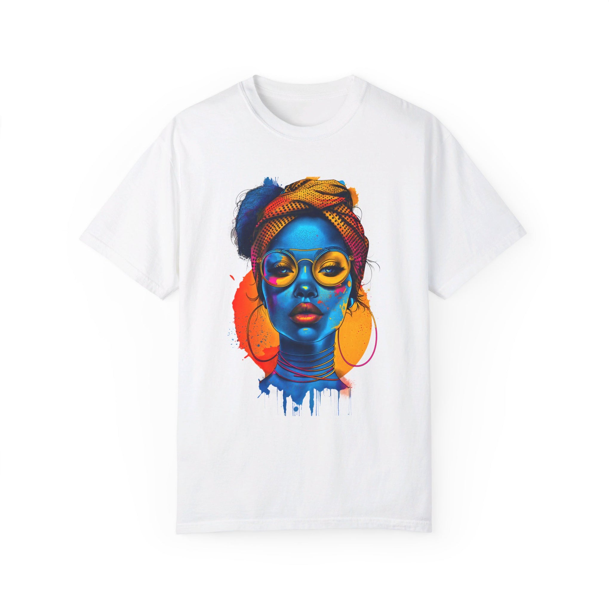 Bold & Brilliant: Statement Portrait- Unleash Your Inner Muse** Unisex Garment-Dyed T-shirt