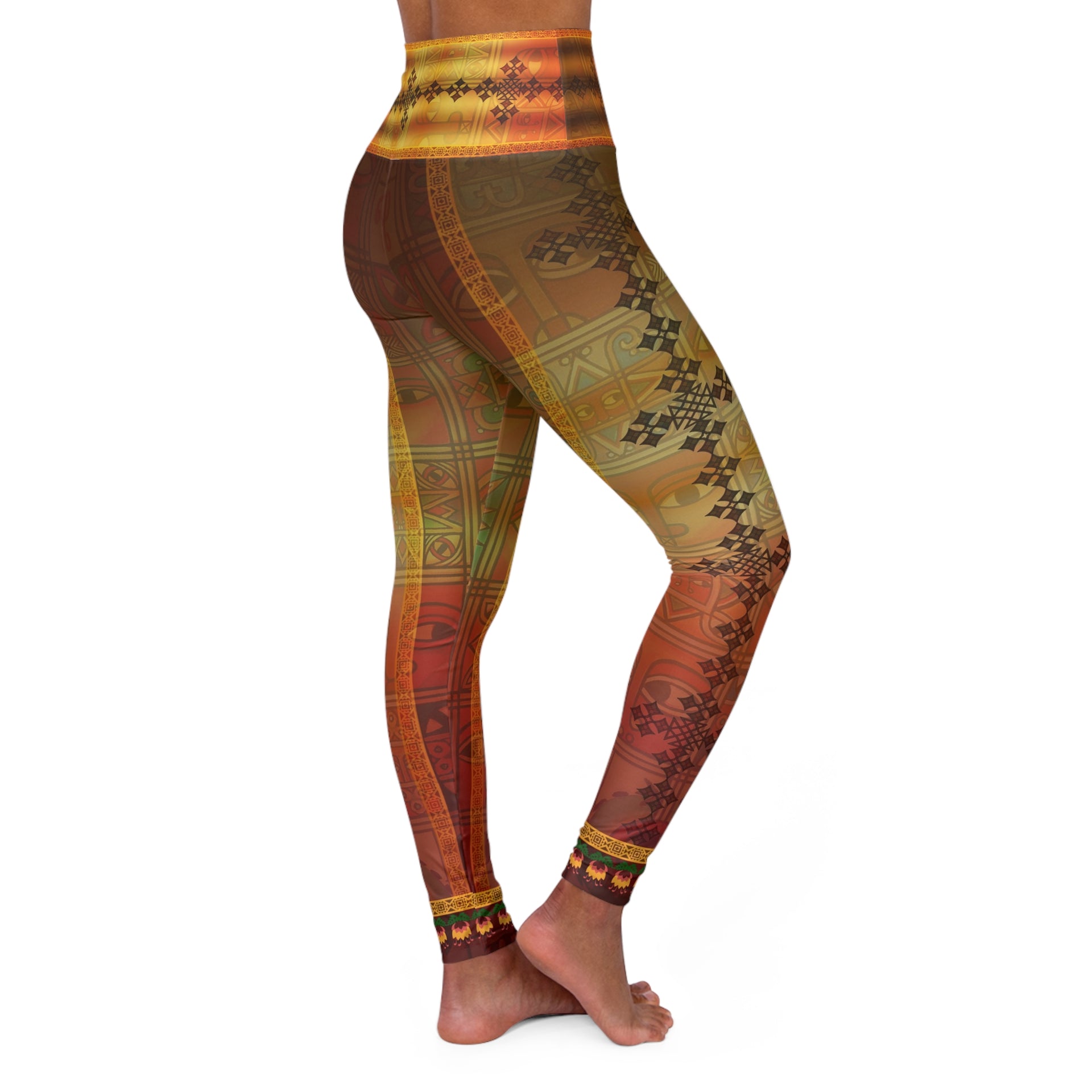 Unleash Your Inner Power: The Ethiopian Spirit High-Waisted Leggings