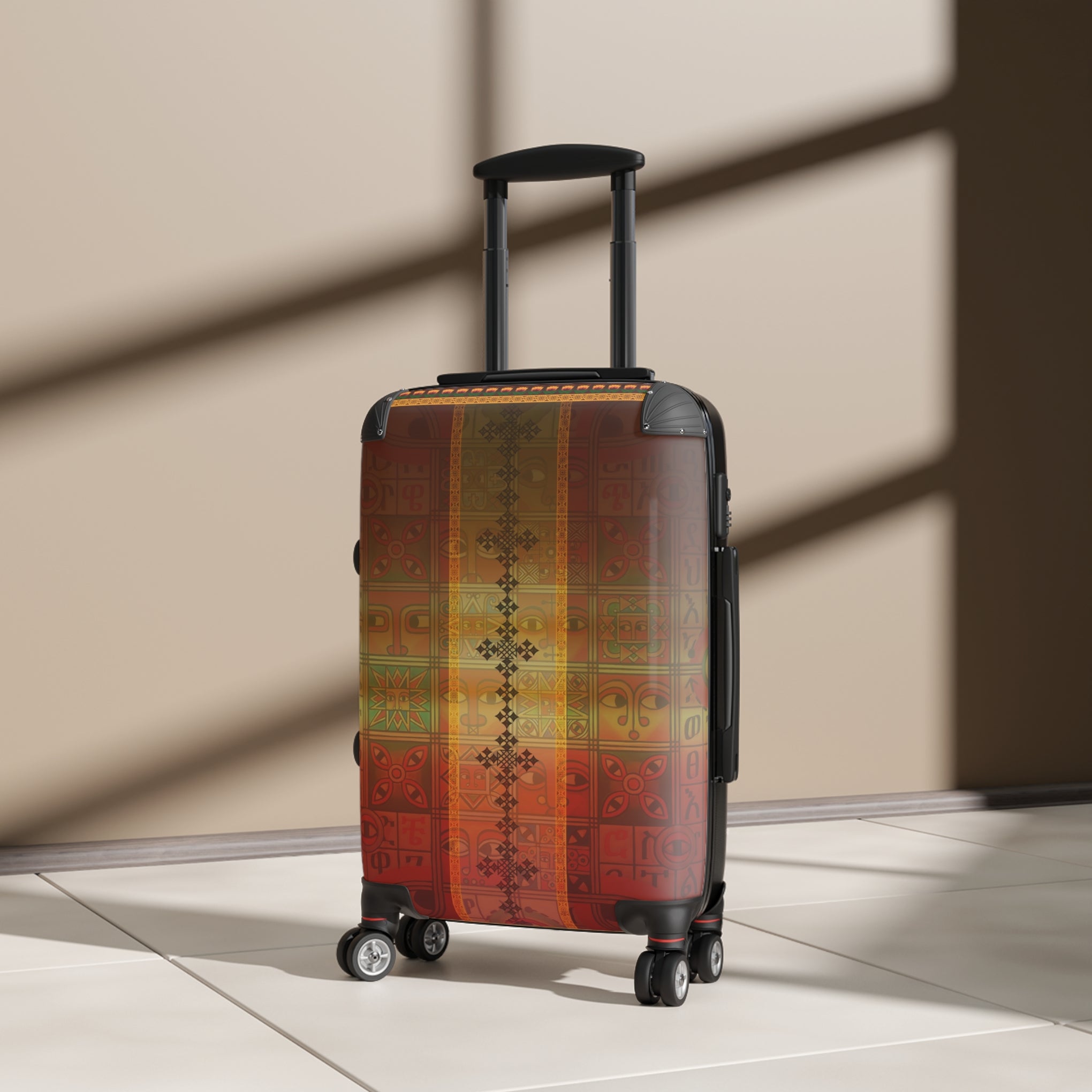 Journey with Tradition: The Ethiopian Tapestry Suitcase