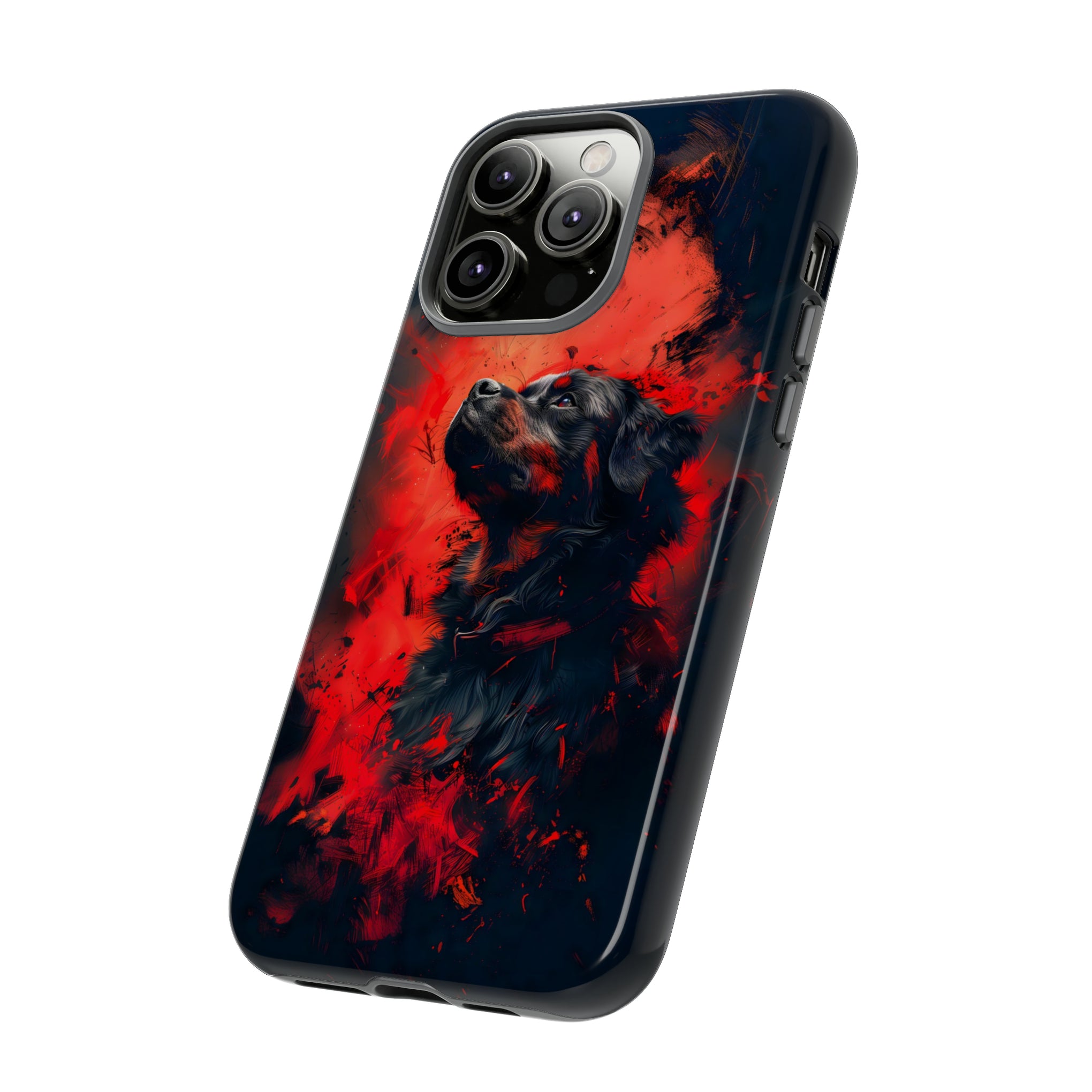 Unleash Your Device's Style with our Striking Black and Red Tough Phone Cases