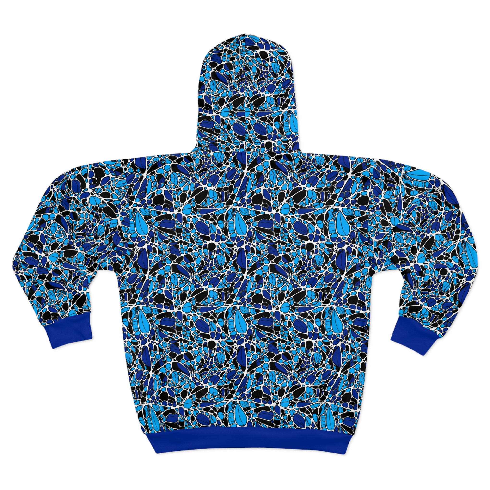 Cloudscape Dreams: Bold Abstract Unisex Zip Hoodie Unisex Zip Hoodie (AOP)