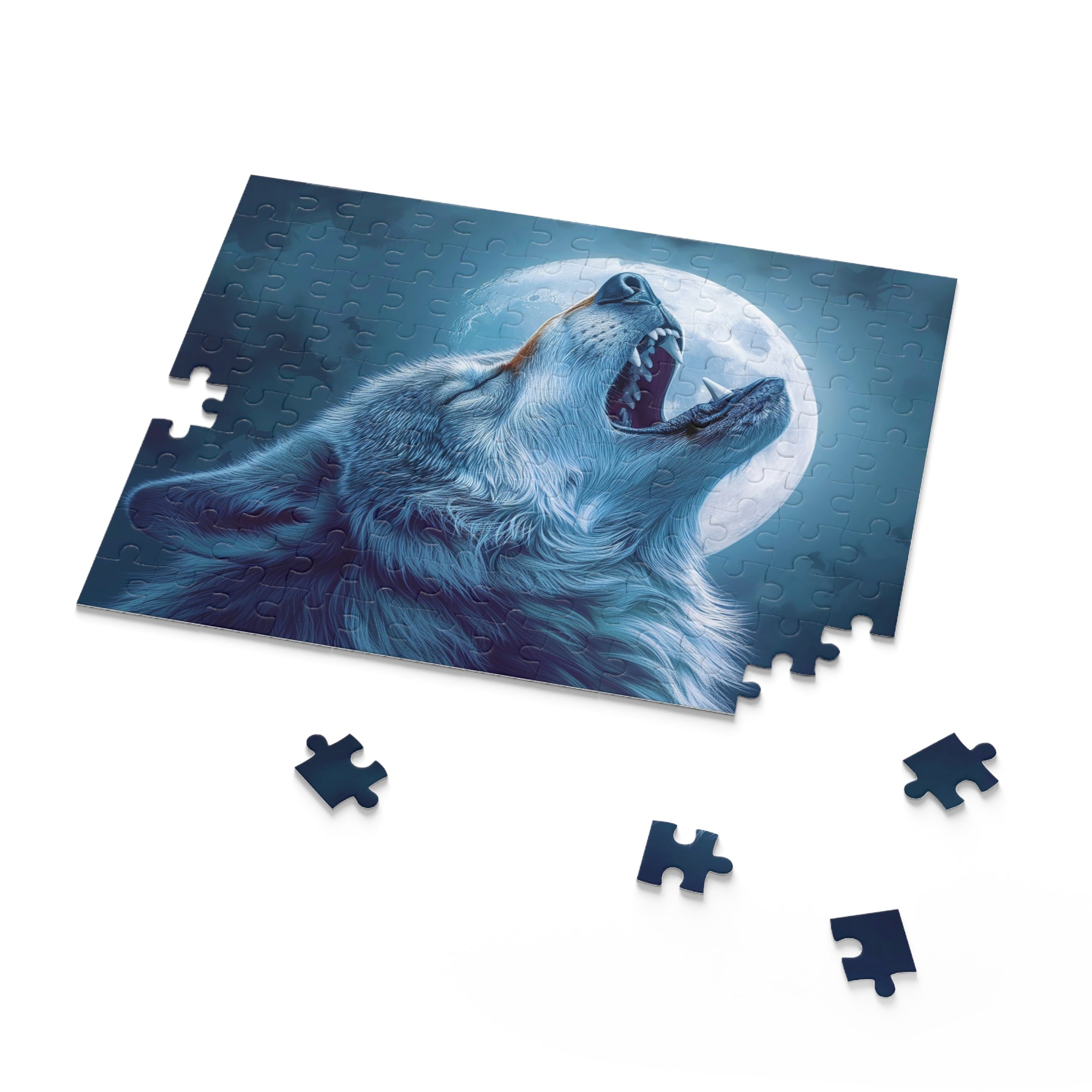 Mystical Moonlit Wolf Puzzle: Larry Elmore Style Puzzle (120, 252, 500-Piece)