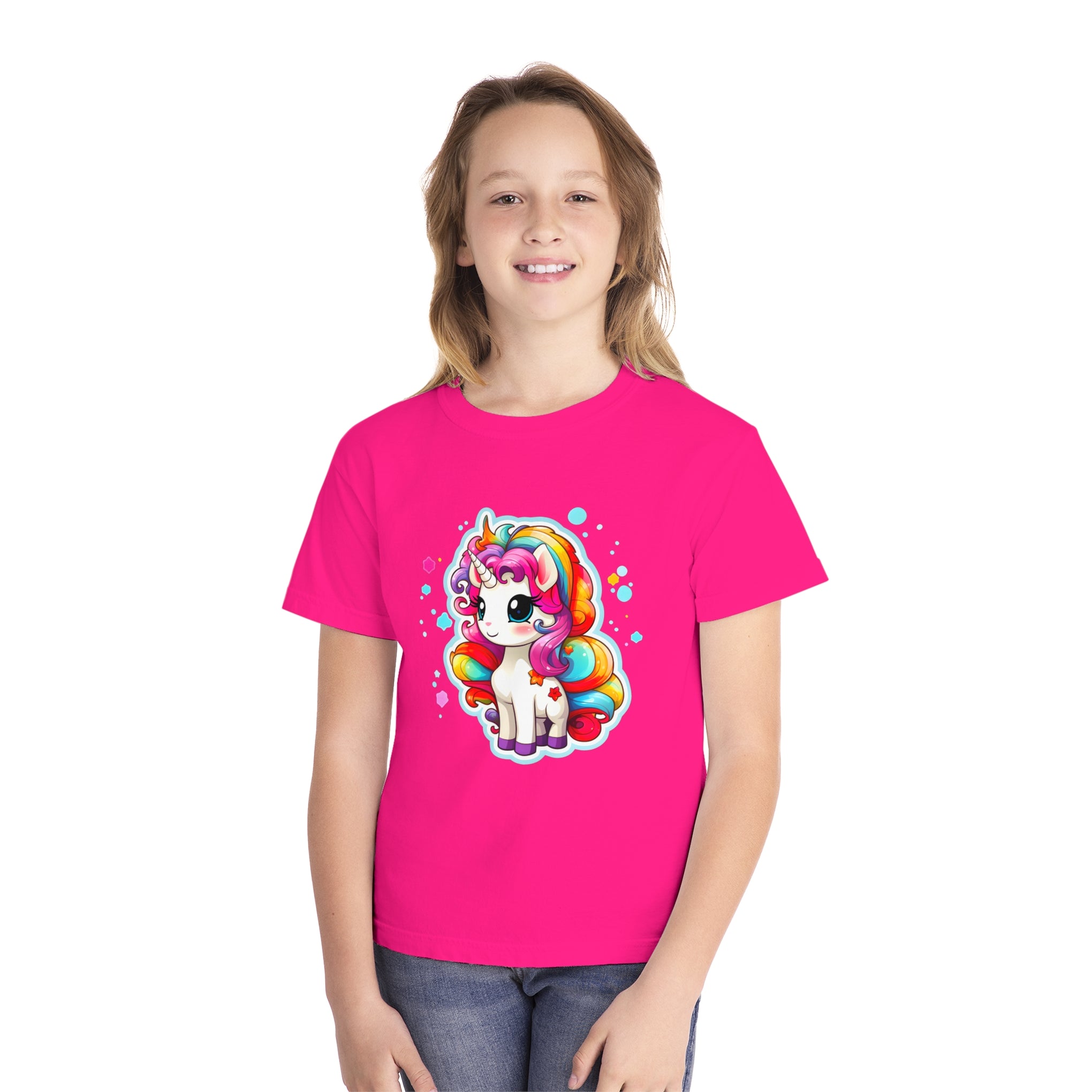 20.	Unleash Your Inner Magic: Rainbow Unicorn Art Youth Midweight Tee