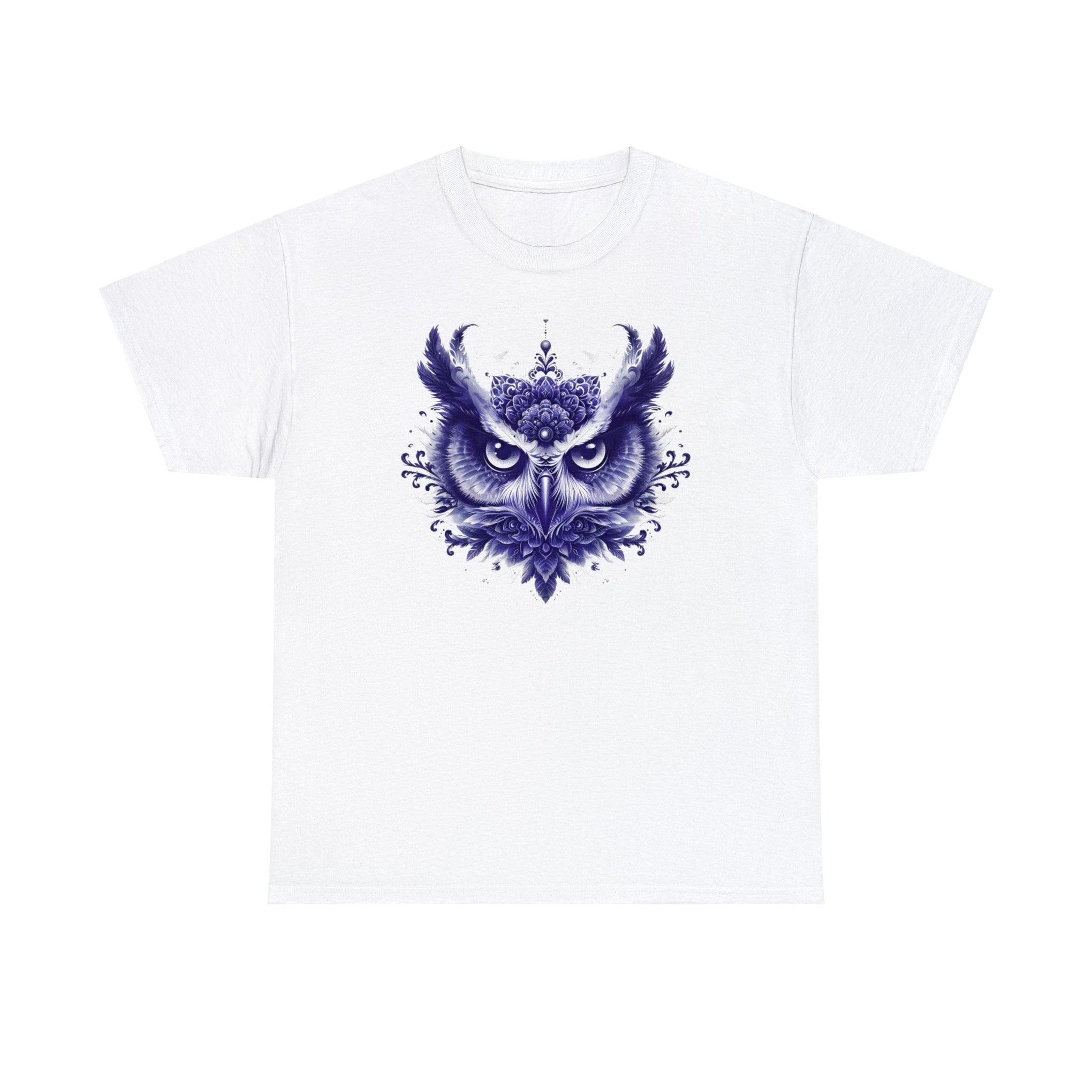 Gaze into Wisdom: Unleash the Enigmatic Power of This Owl Tee | Unisex Heavy Cotton Tee